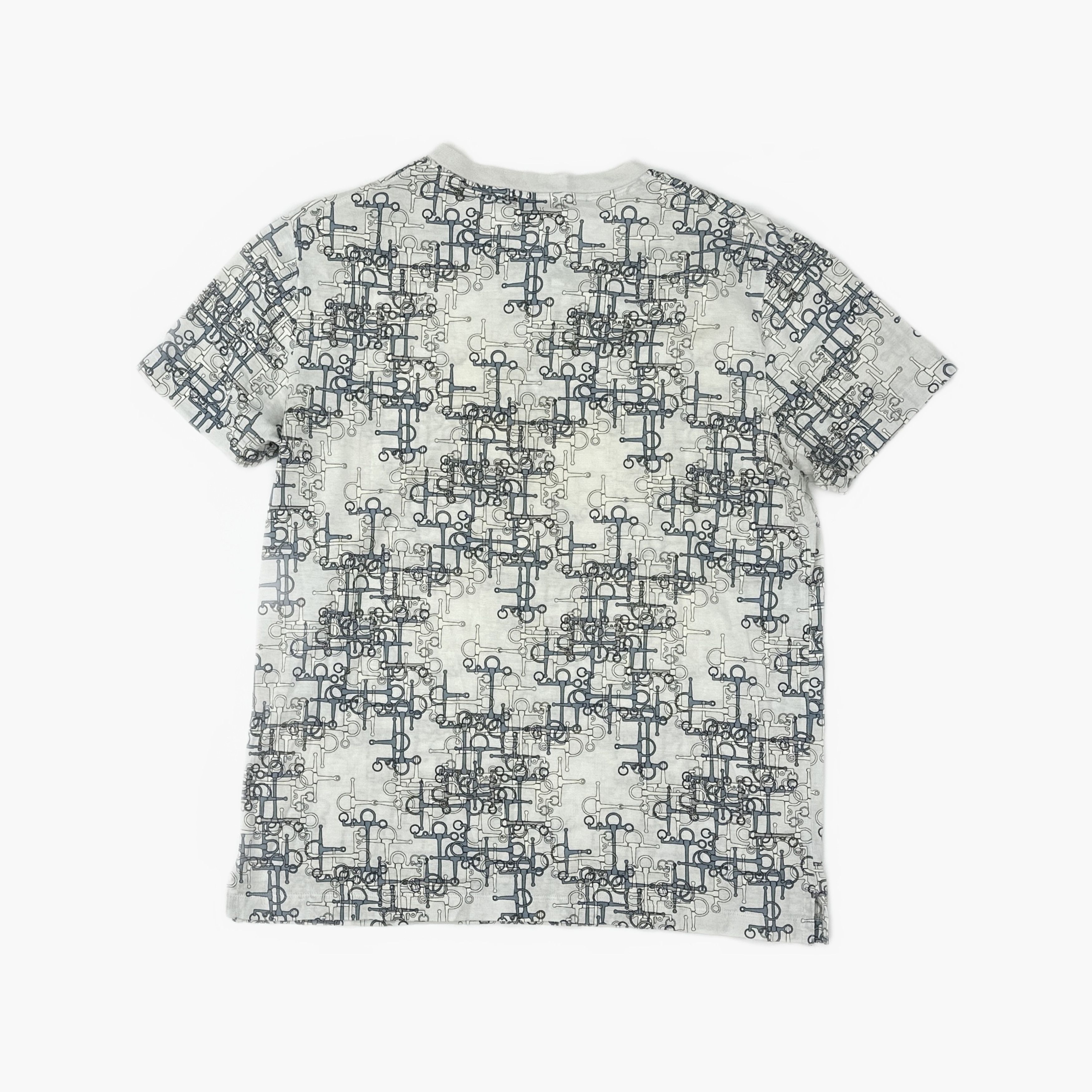Hermes Hermes Geometric Pattern T-Shirt White Size L Size US L / EU 52-54 / 3 - 2 Thumbnail