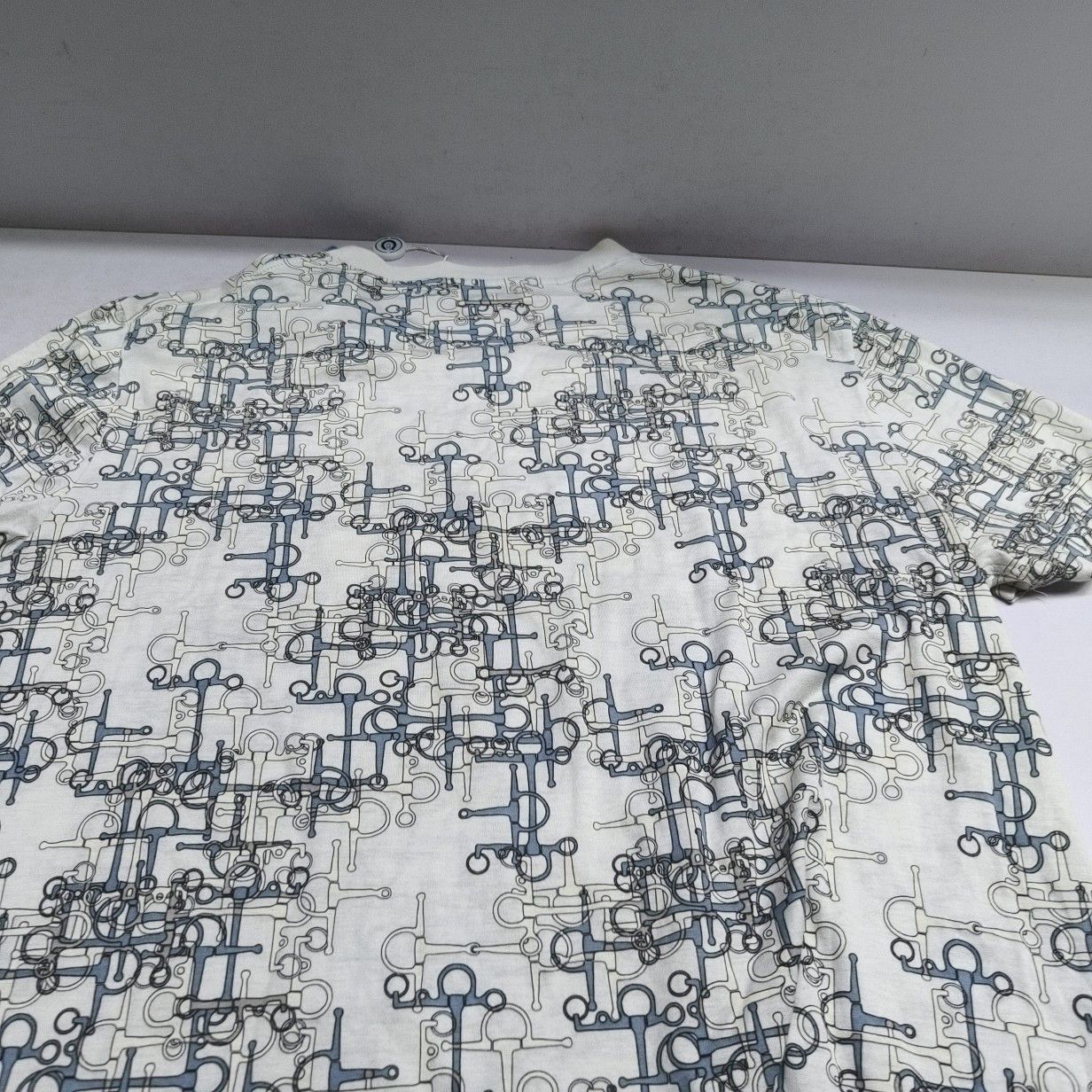 Hermes Hermes Geometric Pattern T-Shirt White Size L Size US L / EU 52-54 / 3 - 5 Thumbnail