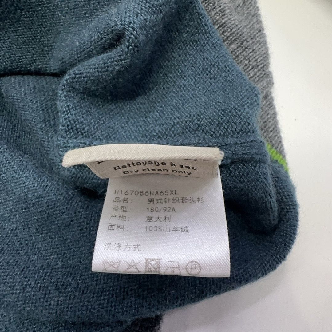 Hermes Hermes Blue Cashmere Crewneck Sweater Size XL Size US XL / EU 56 / 4 - 4 Thumbnail
