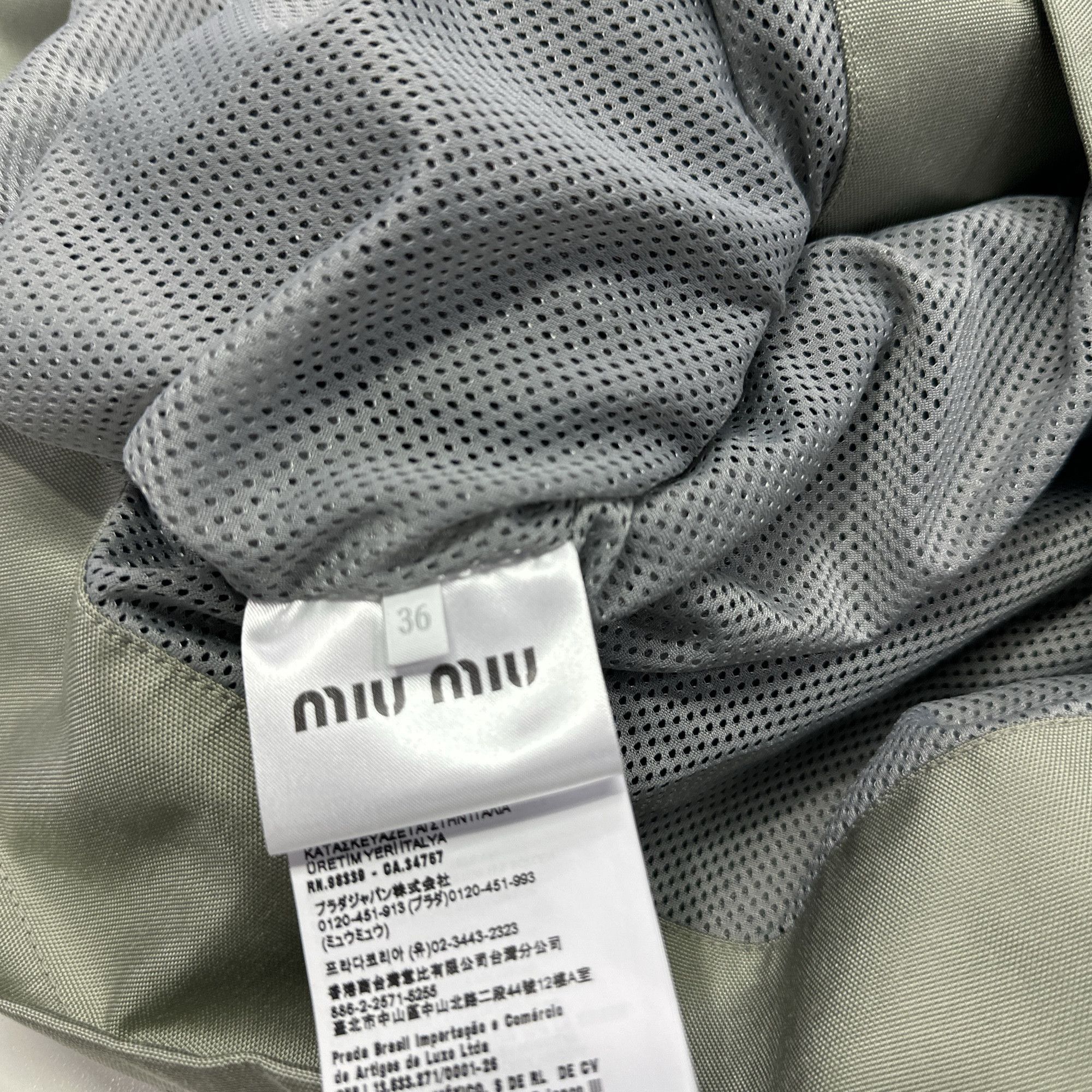 Miu Miu Miu Miu Cordura Logo Zip Jacket Size 36 Size XS / US 0-2 / IT 36-38 - 5 Thumbnail