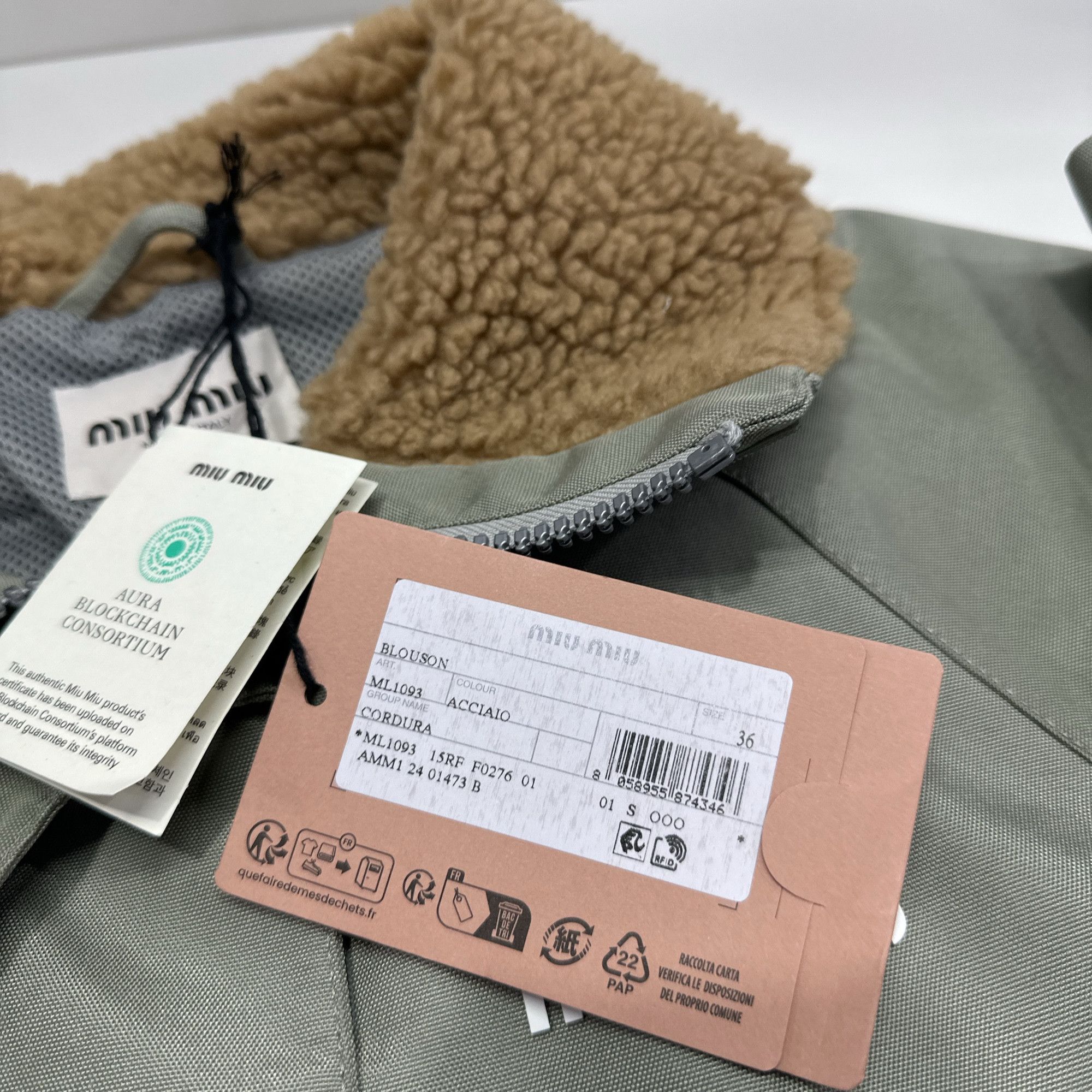 Miu Miu Miu Miu Cordura Logo Zip Jacket Size 36 Size XS / US 0-2 / IT 36-38 - 4 Thumbnail