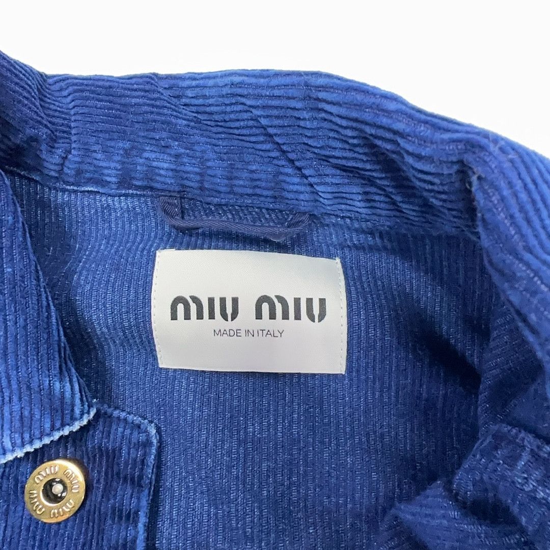 Miu Miu Miu Miu Corduroy Vest Blue Size 36 Size XS / US 0-2 / IT 36-38 - 5 Thumbnail