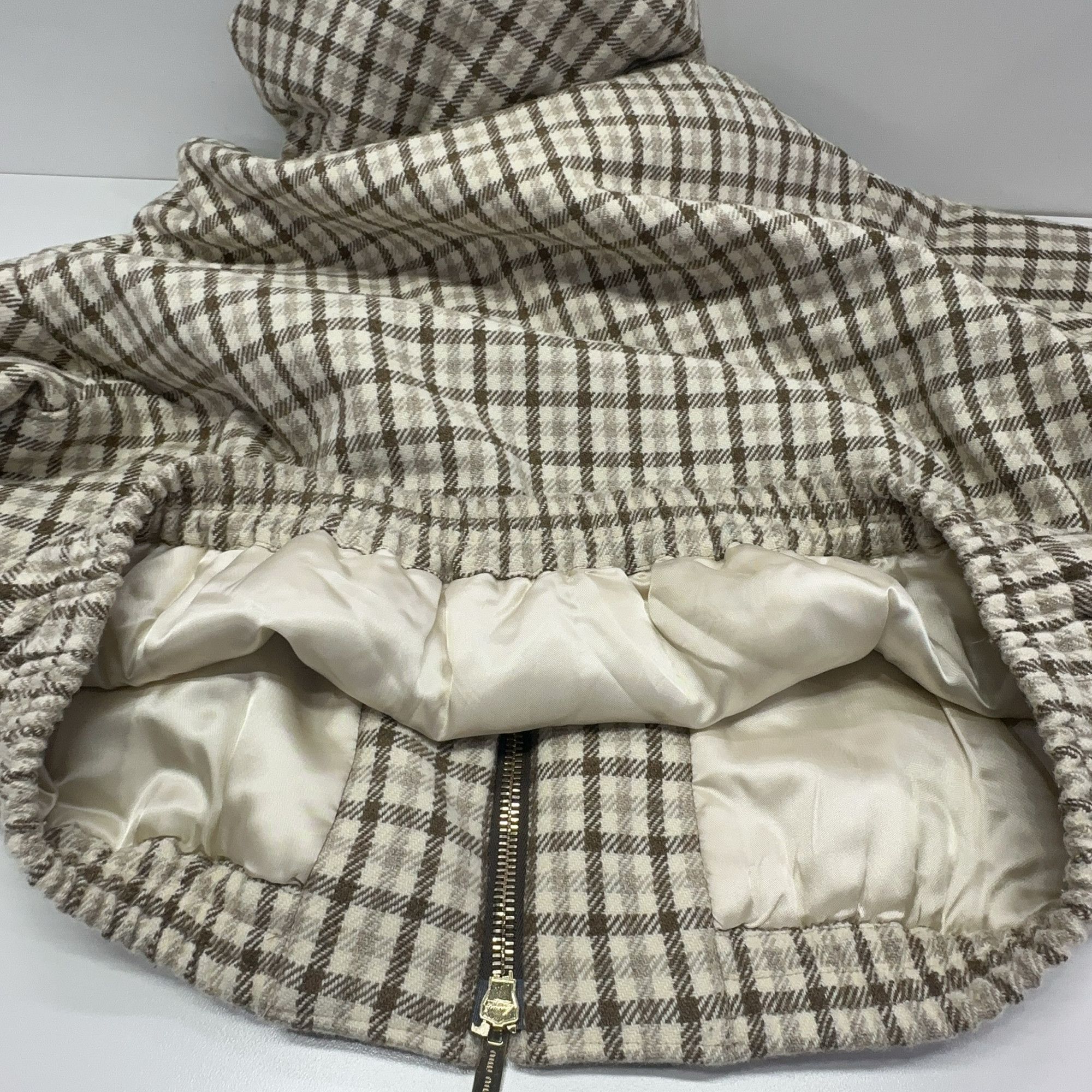Miu Miu Miu Miu Plaid Hooded Logo Jacket Size 42 Size M / US 6-8 / IT 42-44 - 7 Thumbnail