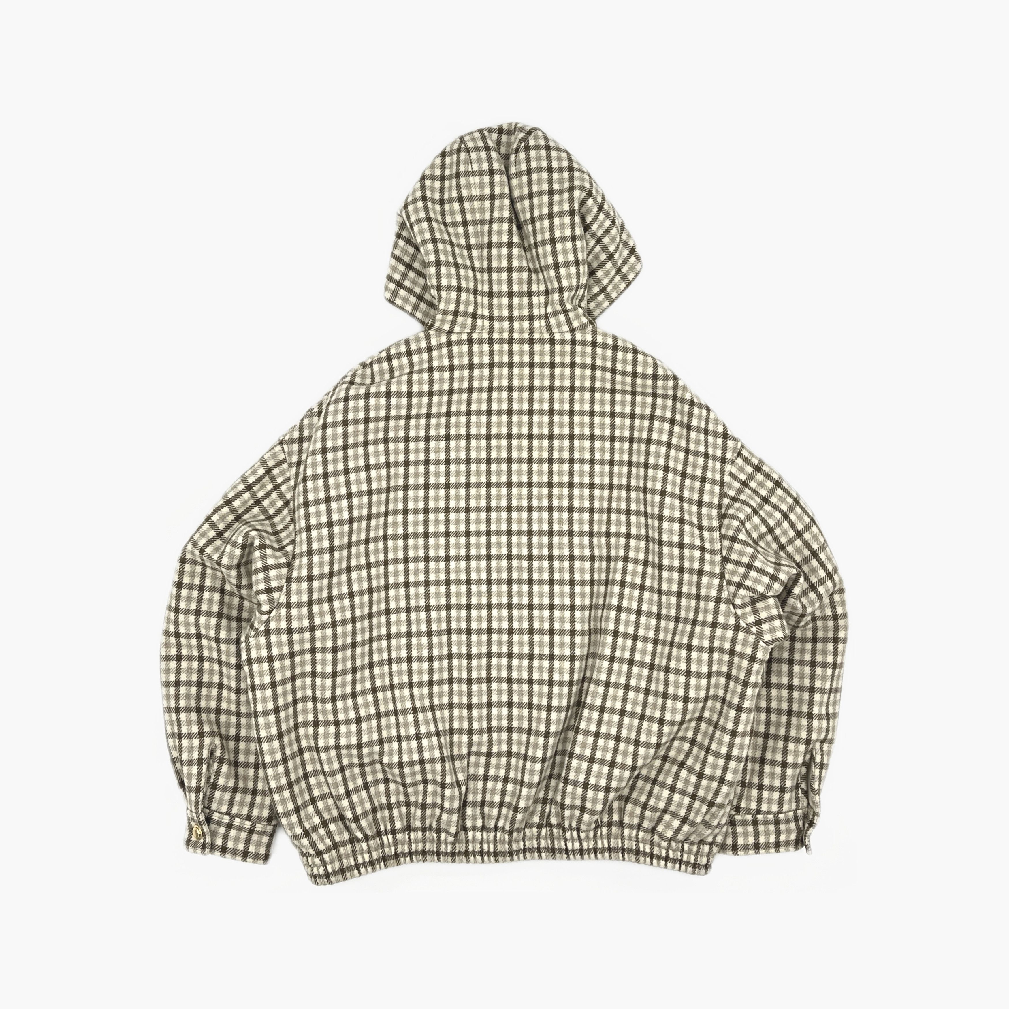 Miu Miu Miu Miu Plaid Hooded Logo Jacket Size 42 Size M / US 6-8 / IT 42-44 - 2 Thumbnail