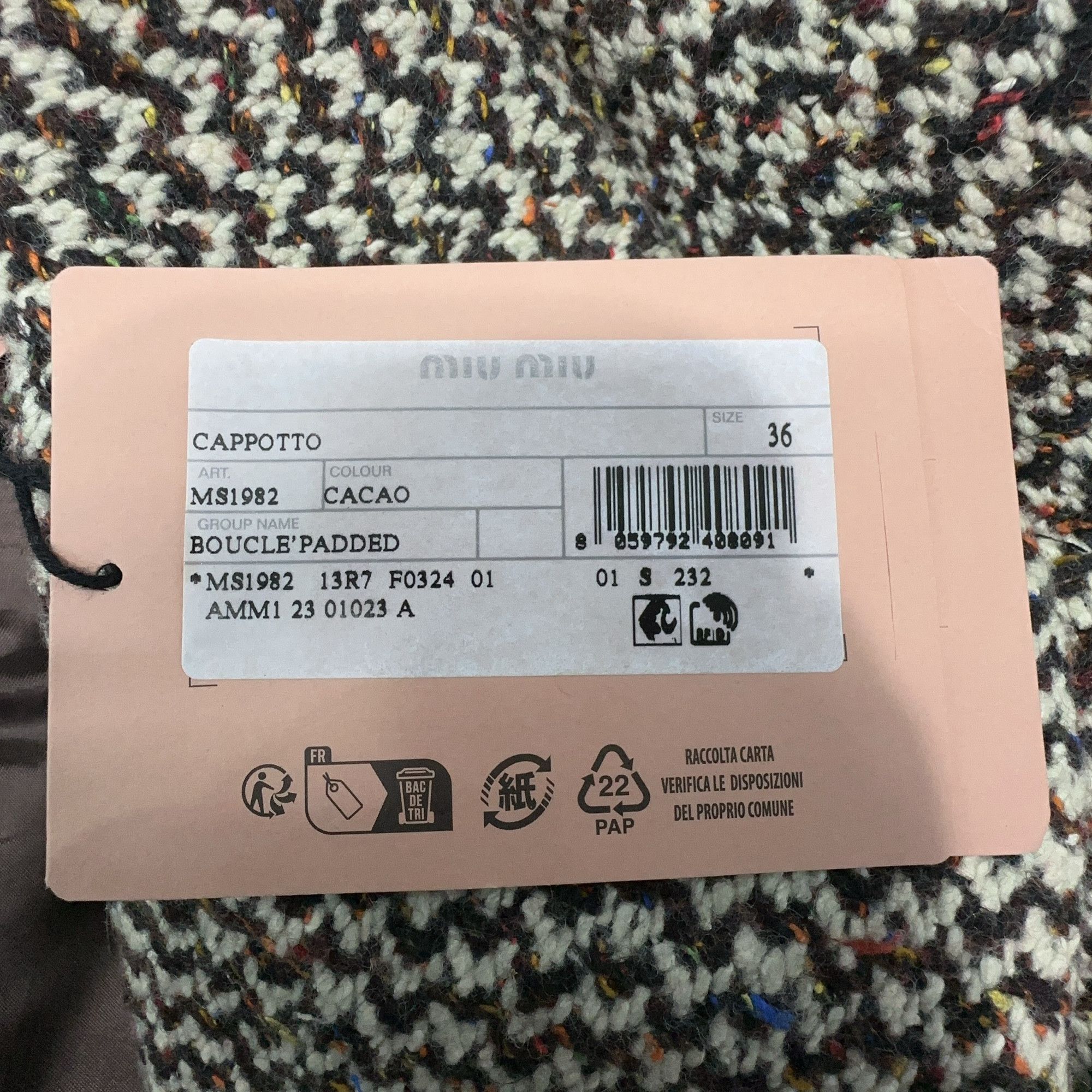 Miu Miu Miu Miu Herringbone Coat Size 36 Size XS / US 0-2 / IT 36-38 - 3 Thumbnail