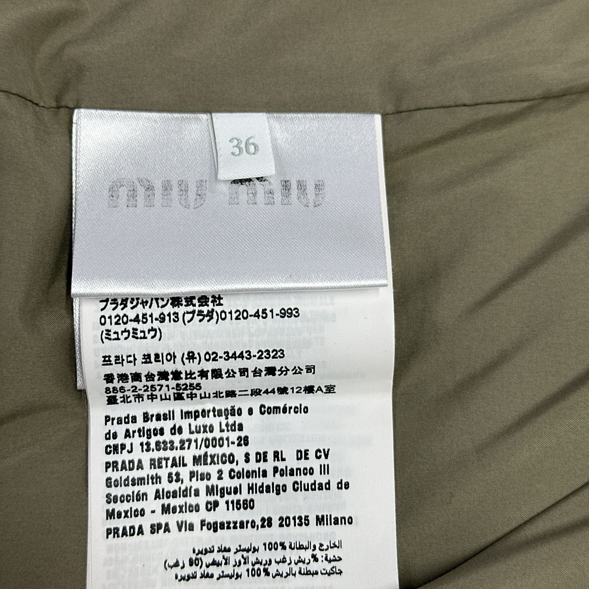 Miu Miu Miu Miu Logo Puffer Down Jacket Size 36 Size XS / US 0-2 / IT 36-38 - 5 Thumbnail