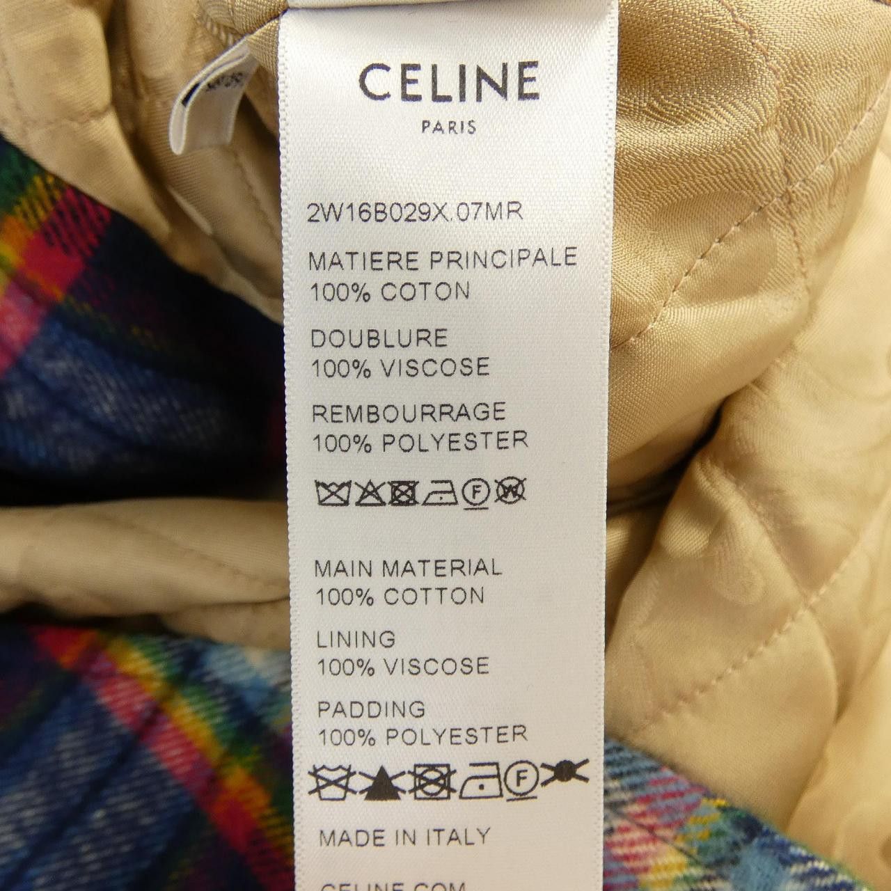 Celine Celine CELINE Quilting Check Overshirt Jacket Textile Outerwear 2W16B029X DUTY FREE for USA Size ONE SIZE - 3 Thumbnail