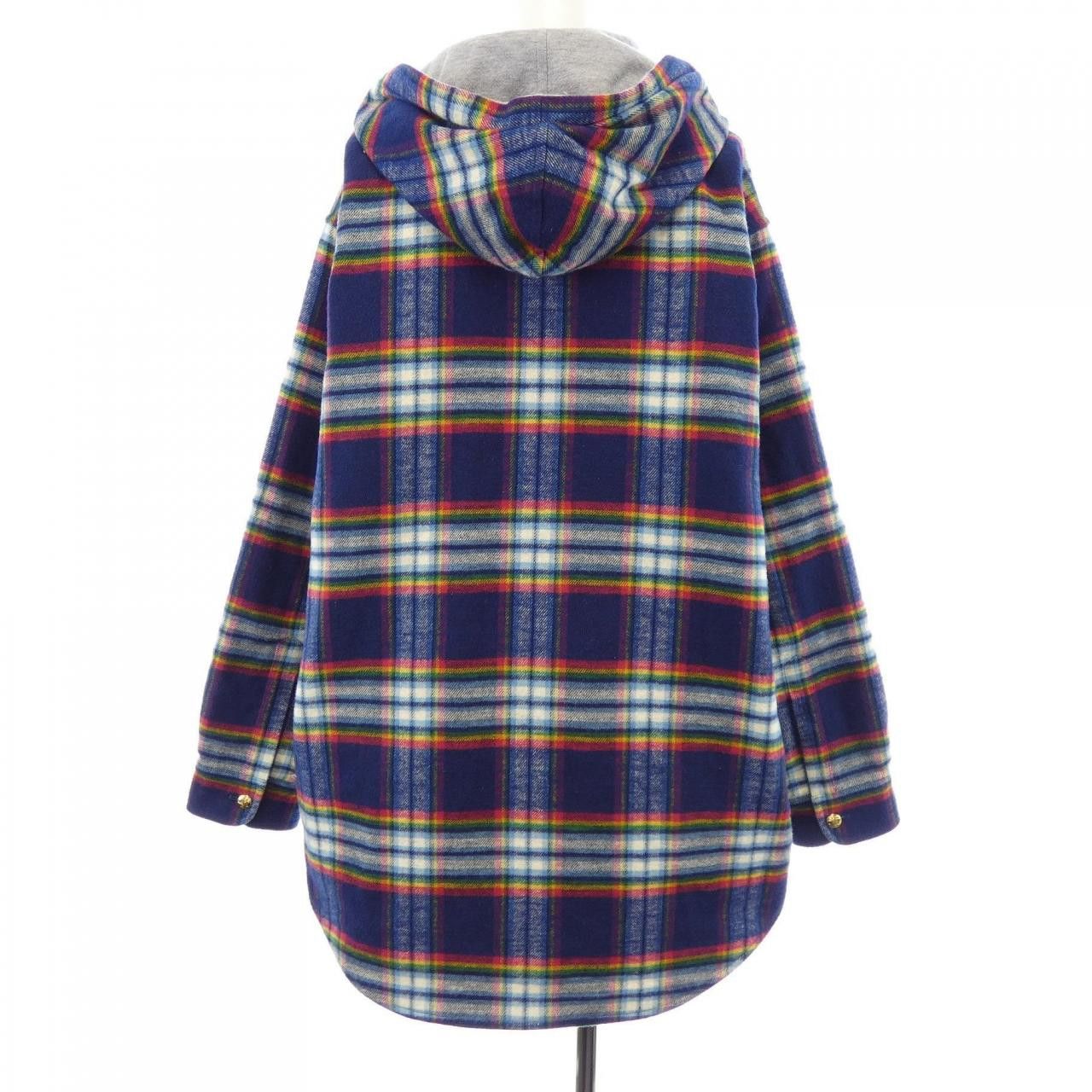 Celine Celine CELINE Quilting Check Overshirt Jacket Textile Outerwear 2W16B029X DUTY FREE for USA Size ONE SIZE - 2 Thumbnail