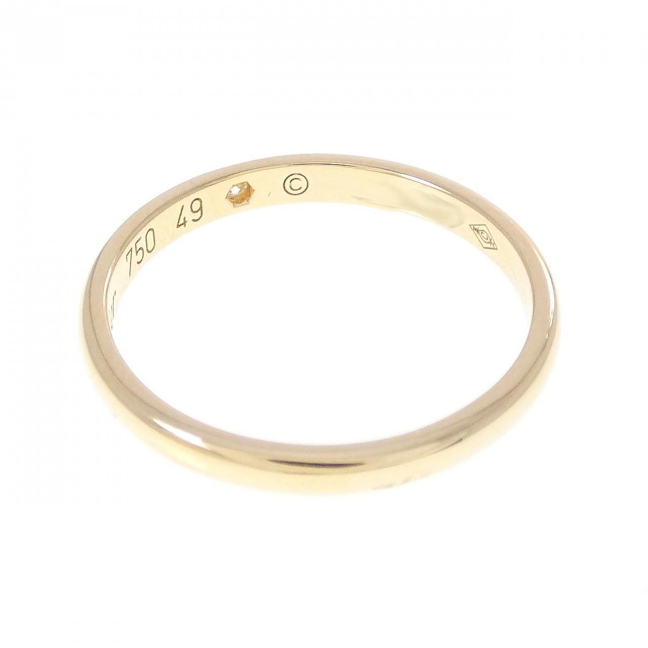 Cartier Cartier Cartier 1895 Wedding Au750 Ring Size 9 Precious Metal Ring B4057600 DUTY FREE for USA Size ONE SIZE - 3 Thumbnail