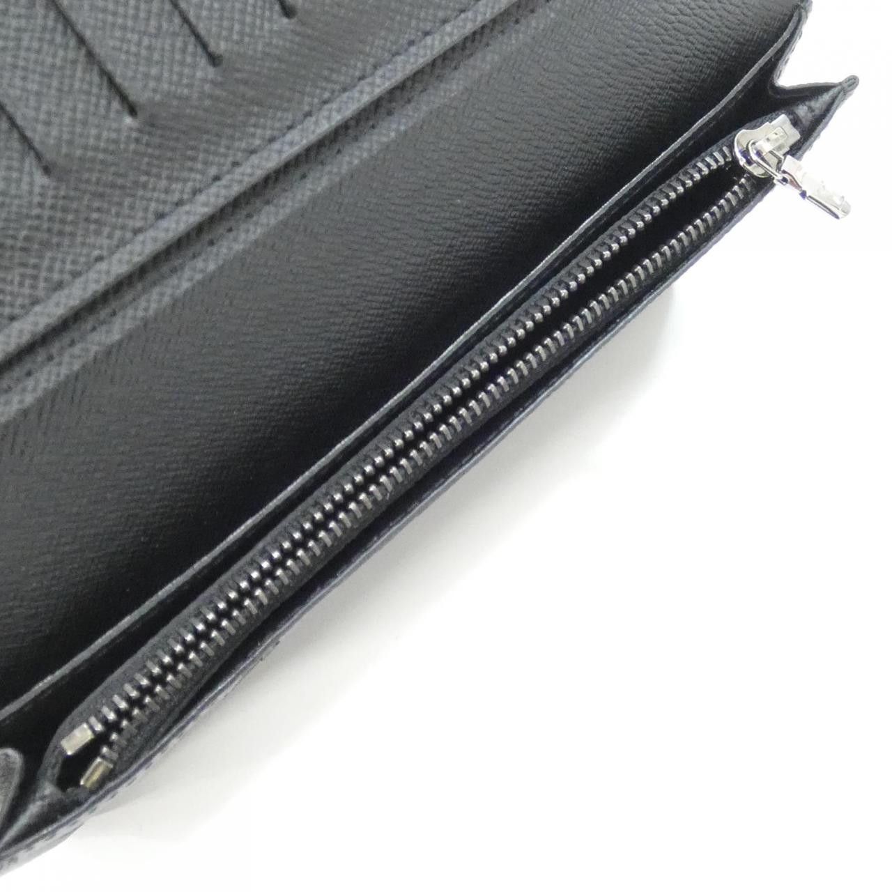 Louis Vuitton Louis Vuitton Louis Vuitton Porte feuille Brazza Monogram Eclipse Long Wallet Textile Long Wallet M61697 DUTY FREE for USA Size ONE SIZE - 7 Thumbnail