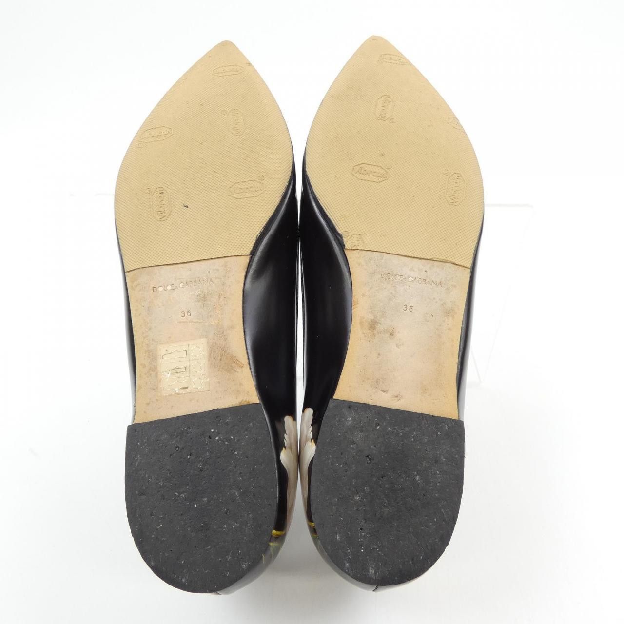 Dolce & Gabbana Dolce & Gabbana Dolce&Gabbana Flat Shoes Leather Shoes DUTY FREE for USA Size ONE SIZE - 4 Thumbnail