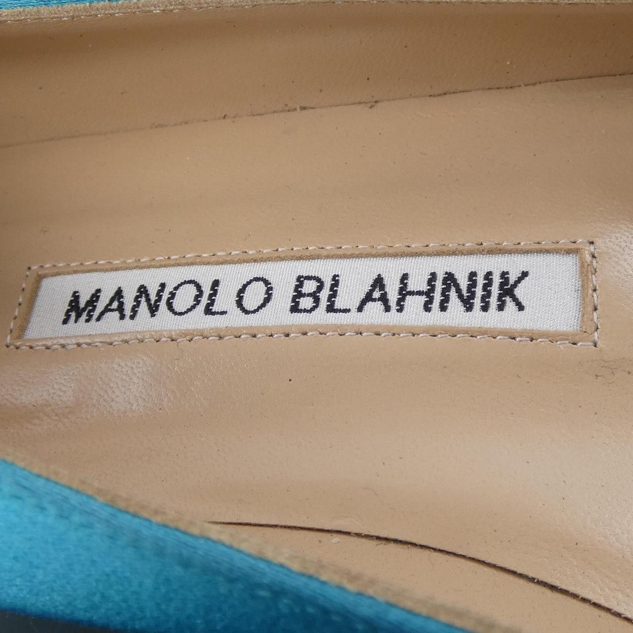 Manolo Blahnik Manolo Blahnik Manolo Blahnik Hangisiflat Satin Flat Shoes Textile Shoes DUTY FREE for USA Size ONE SIZE - 6 Thumbnail