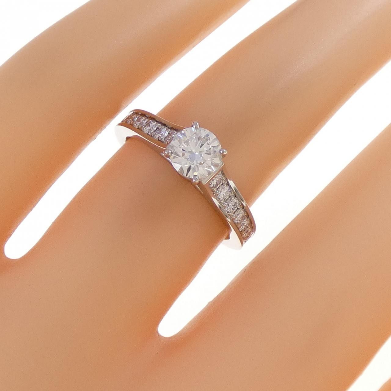 Cartier Cartier Cartier 1895 Solitaire Platinum Ring Size 9 Precious Metal Ring N4164600 DUTY FREE for USA Size ONE SIZE - 5 Thumbnail