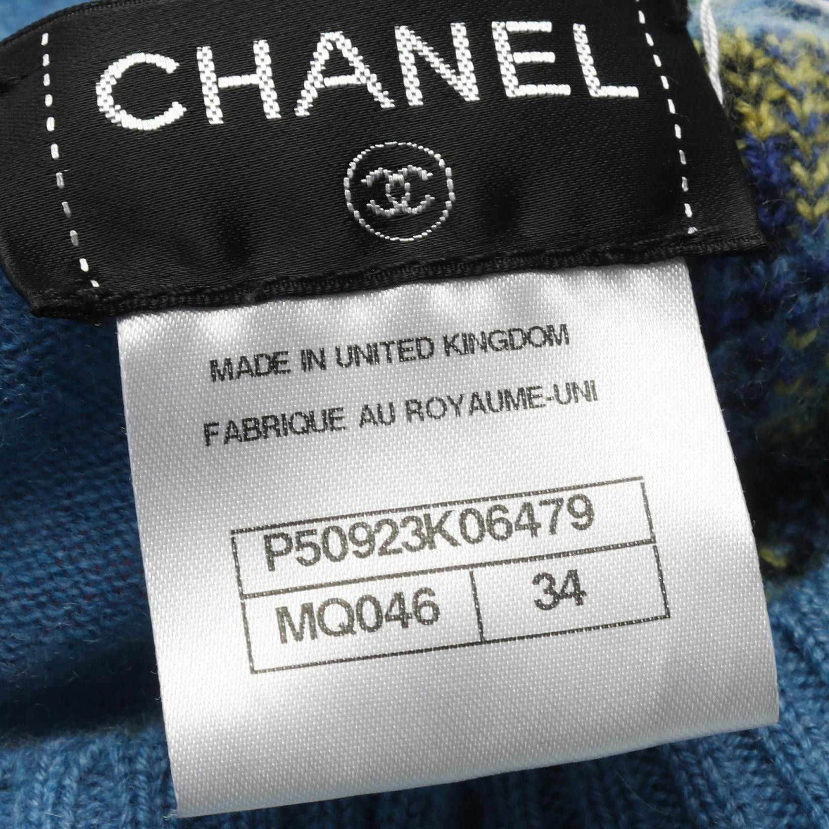 Chanel Chanel CHANEL Floral Cashmere Cardigan Textile Tops P50923K06479 DUTY FREE for USA Size ONE SIZE - 5 Thumbnail