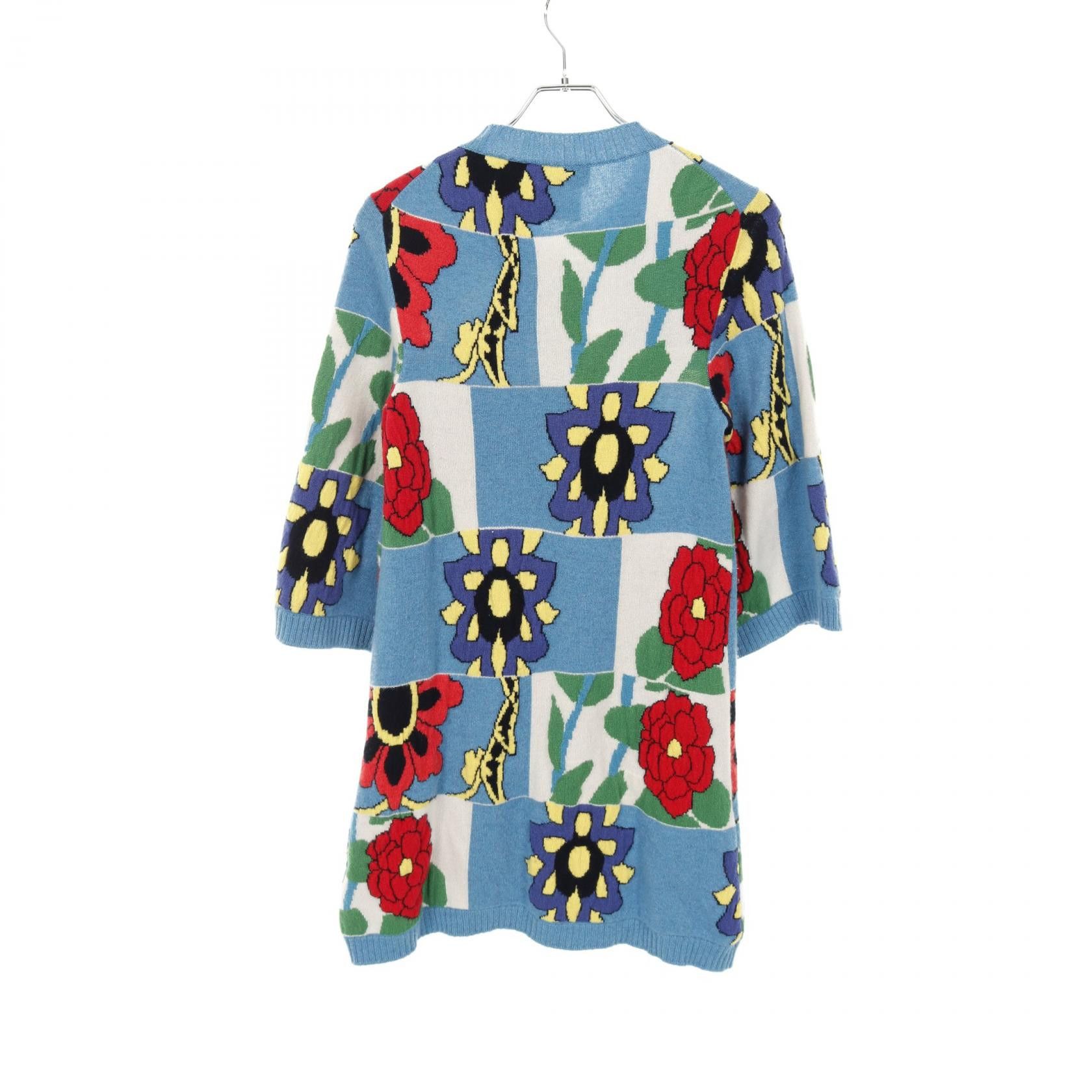 Chanel Chanel CHANEL Floral Cashmere Cardigan Textile Tops P50923K06479 DUTY FREE for USA Size ONE SIZE - 2 Thumbnail