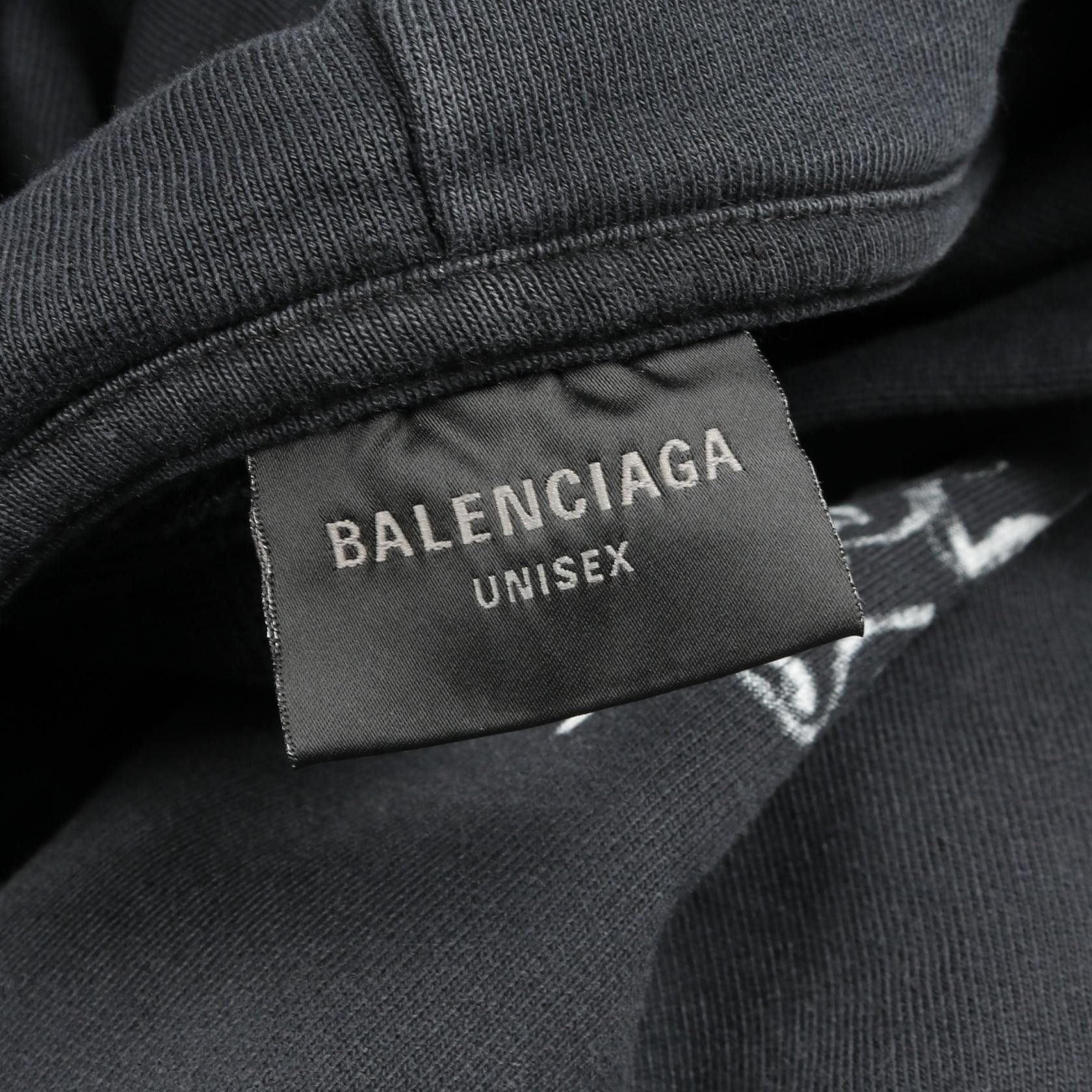Balenciaga Balenciaga Balenciaga Metal Outline Hoodie Cotton Hoodie Textile Sweatshirts & Hoodies DUTY FREE for USA Size ONE SIZE - 3 Thumbnail