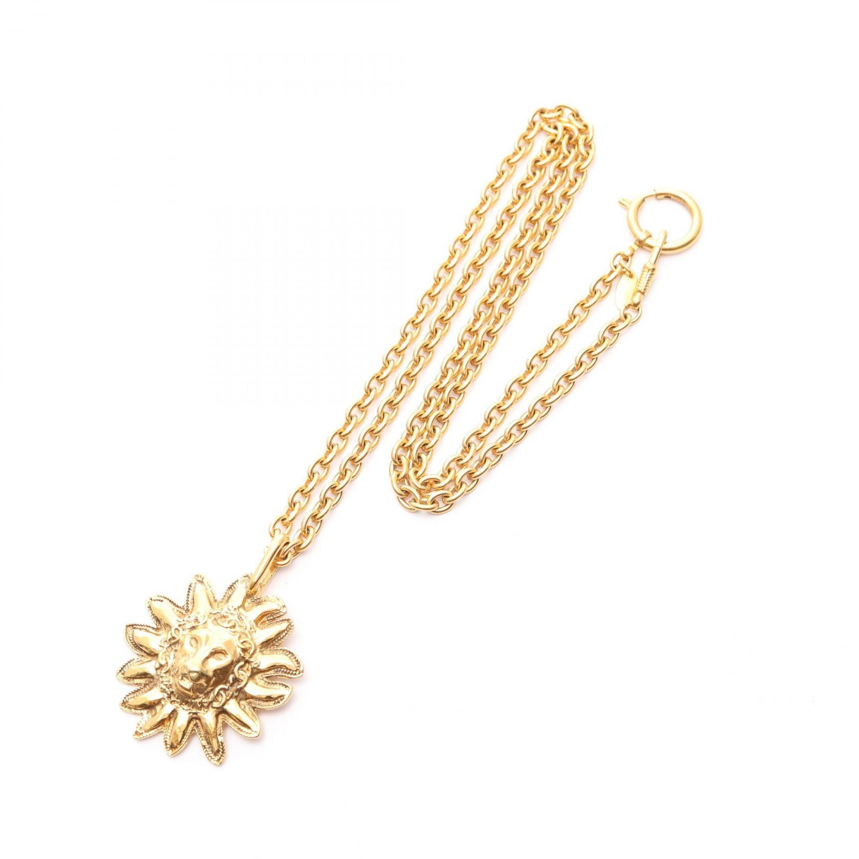 Chanel Chanel Chanel Coco Mark Lion Necklace Metal Necklace DUTY FREE for USA Size ONE SIZE - 3 Thumbnail