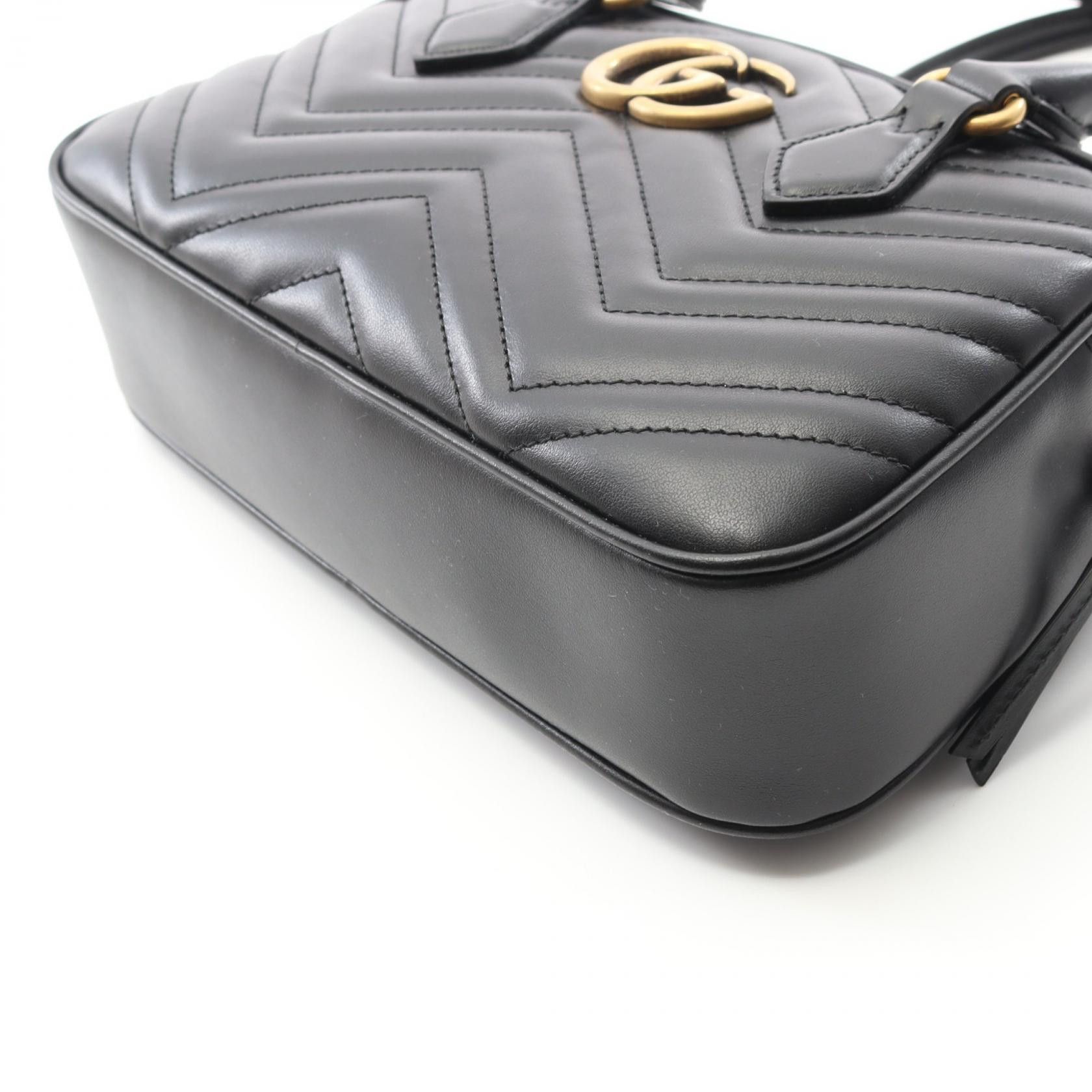Gucci Gucci Gucci GG Marmont Leather Handbag Leather Handbag 795199AABZB1000 DUTY FREE for USA Size ONE SIZE - 5 Thumbnail