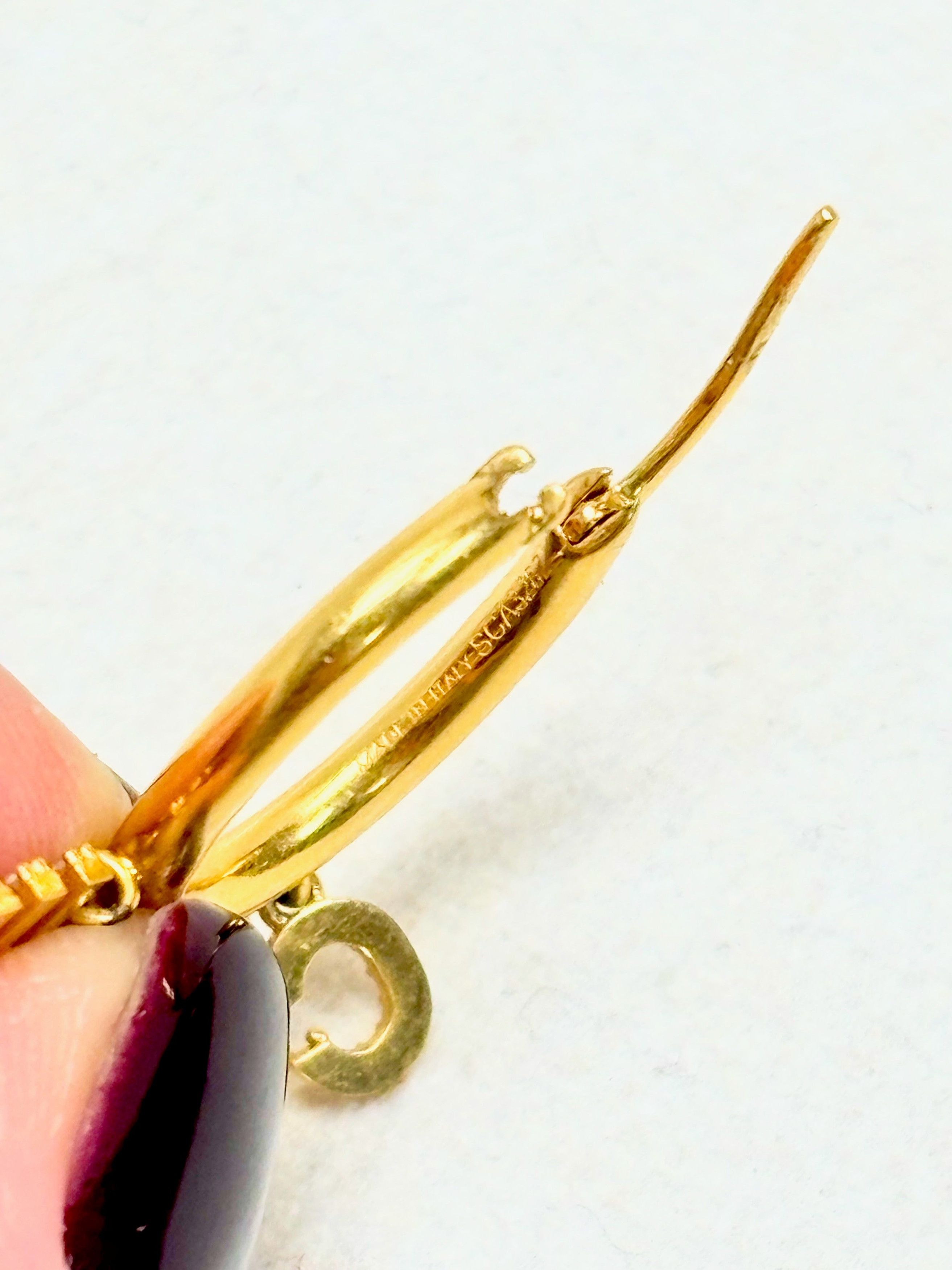 Celine CÉLINE Boucle d'oreille Letter Hoop Size ONE SIZE - 6 Thumbnail