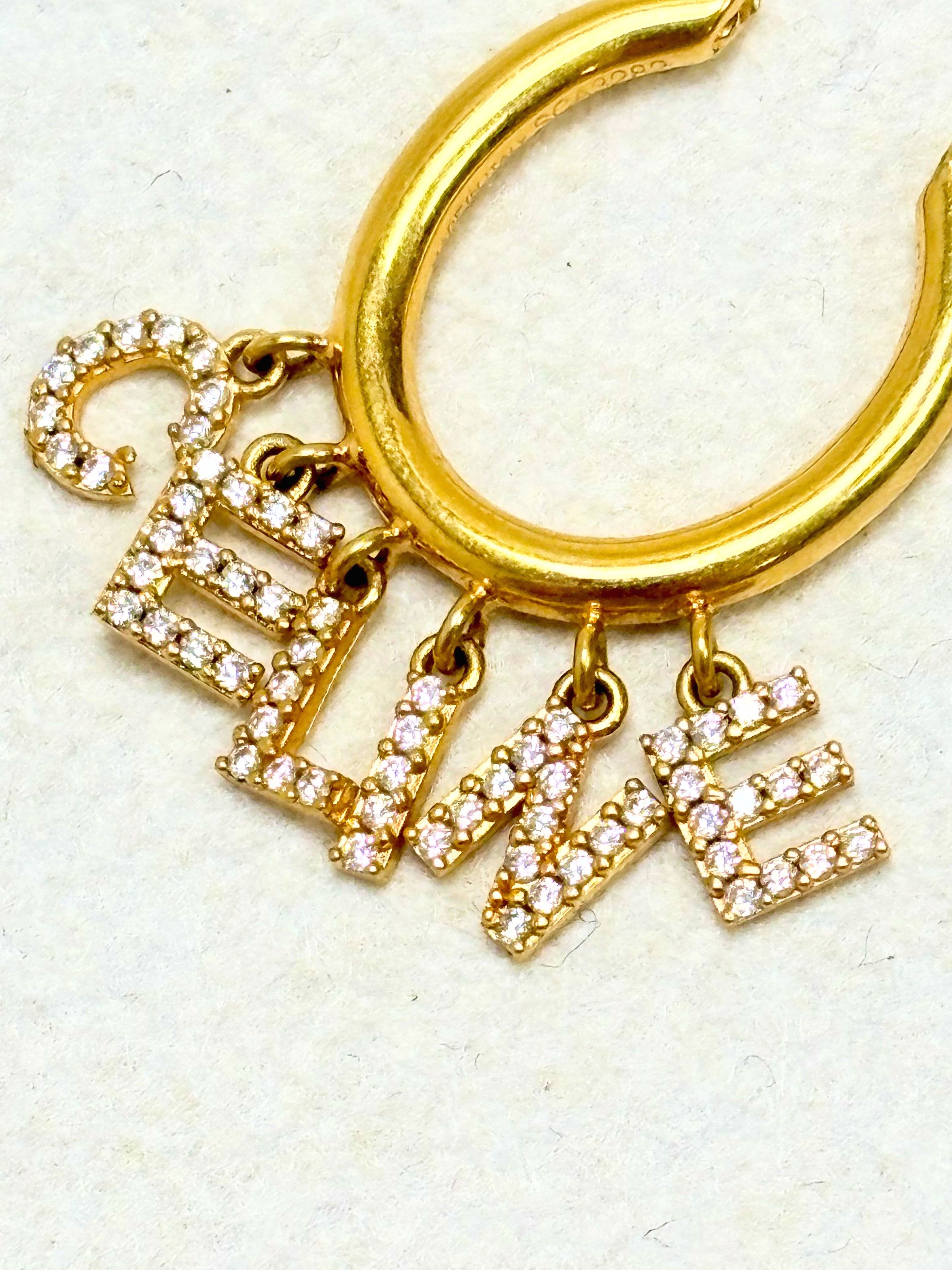 Celine CÉLINE Boucle d'oreille Letter Hoop Size ONE SIZE - 3 Thumbnail