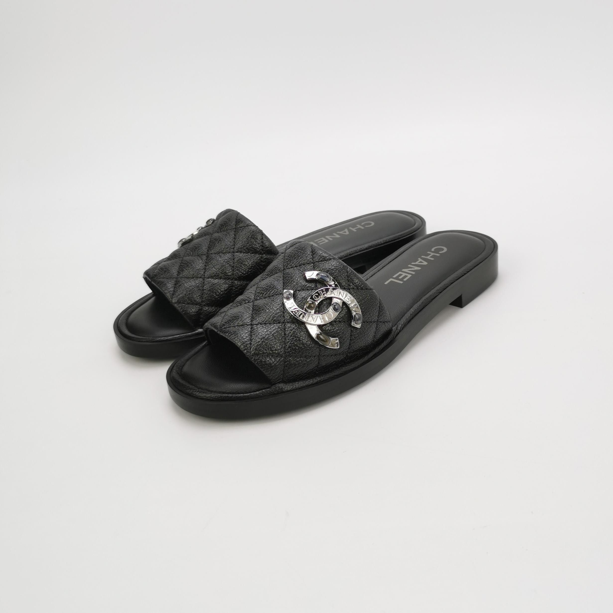 Chanel Chanel Women 5-5 Sandals Size US 5.5 / IT 35.5 - 2 Thumbnail