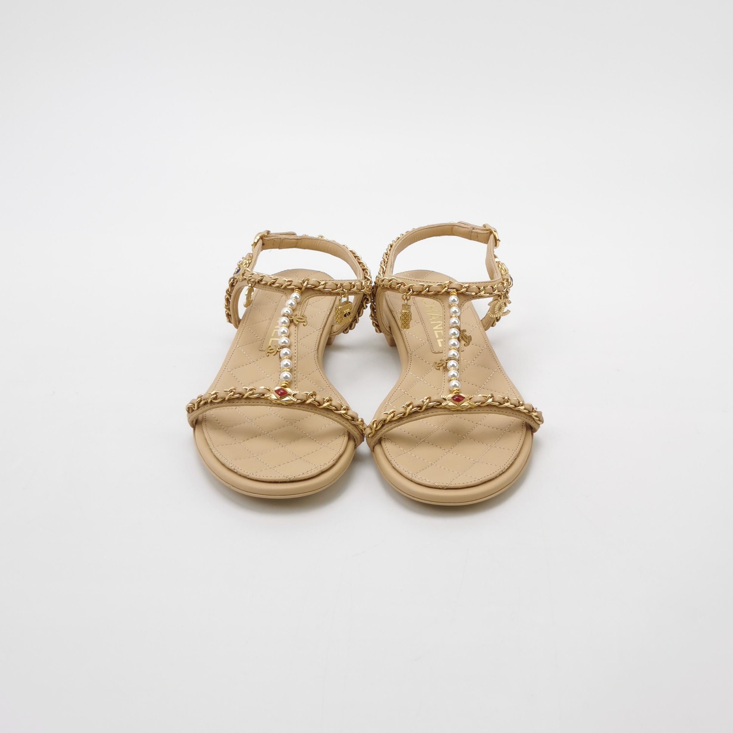 Chanel Chanel Women 5-5 Sandals Size US 5.5 / IT 35.5 - 3 Thumbnail