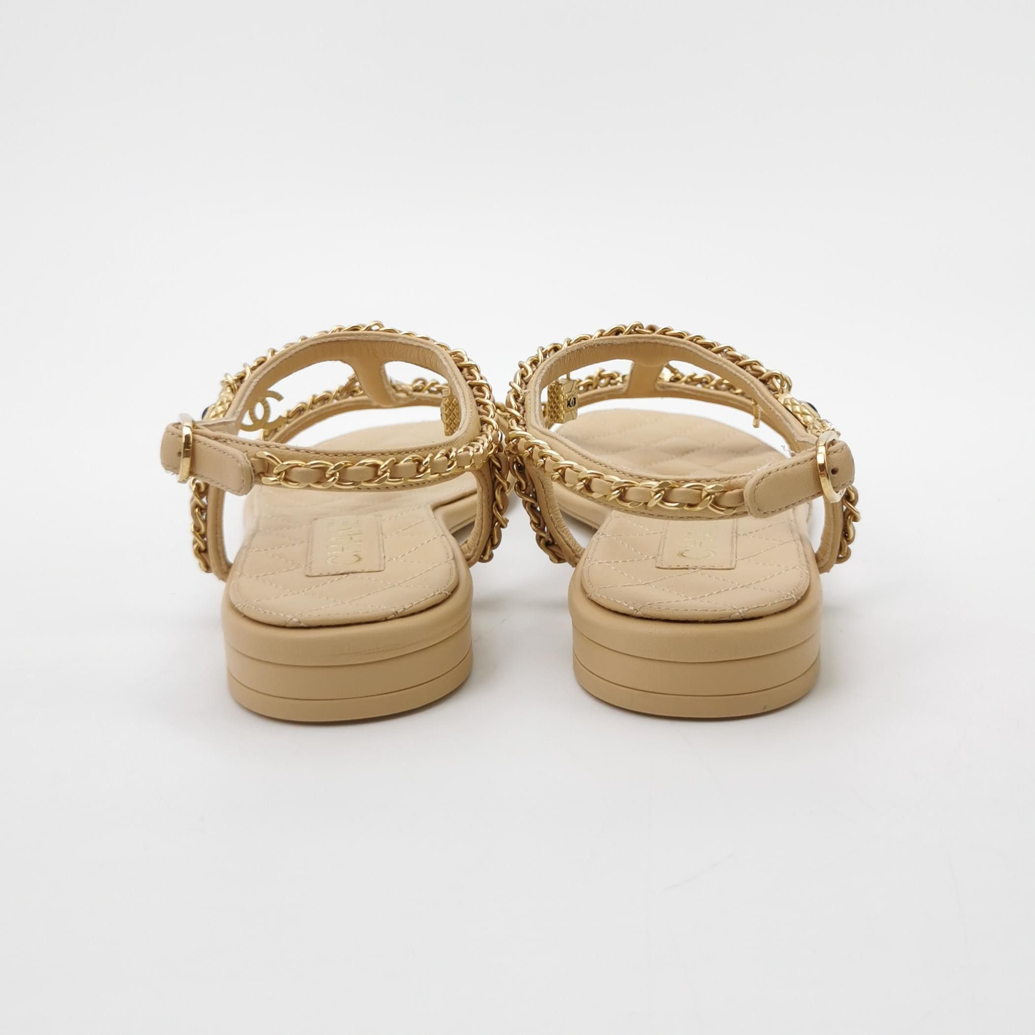 Chanel Chanel Women 5-5 Sandals Size US 5.5 / IT 35.5 - 4 Thumbnail