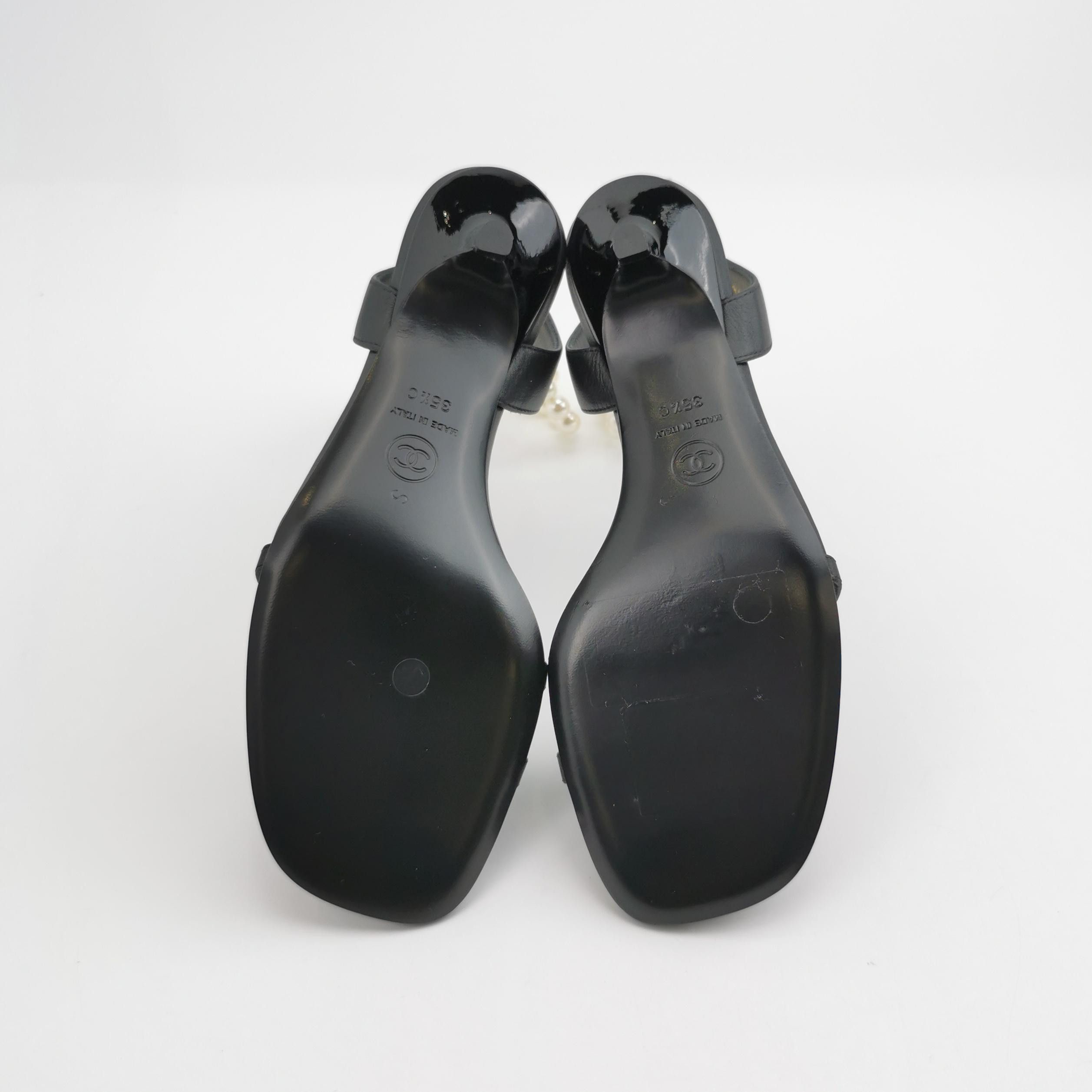 Chanel Chanel Women 5-5 Sandals Size US 5.5 / IT 35.5 - 5 Thumbnail