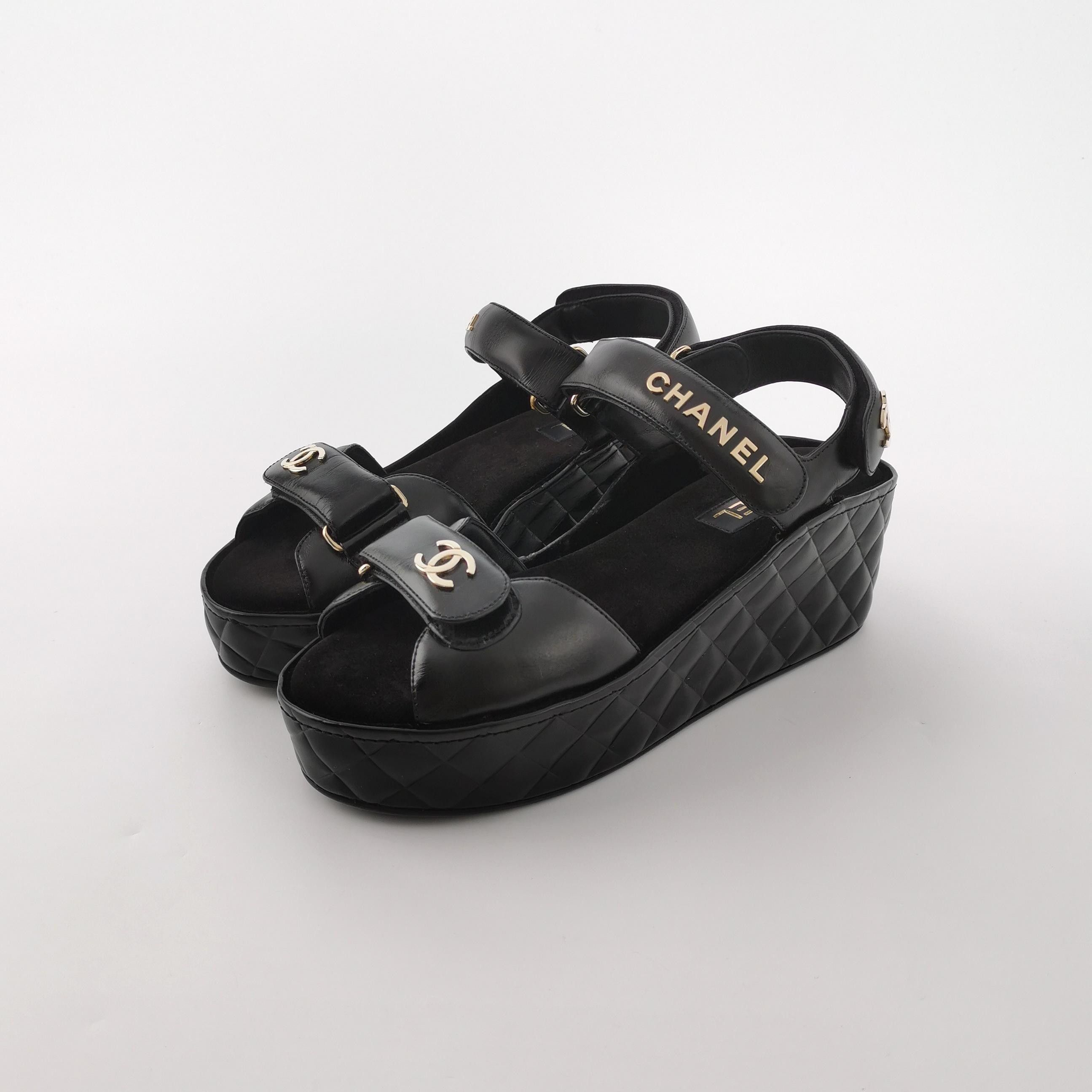 Chanel Chanel Women 10 Sandals Size US 10 / IT 40 - 2 Thumbnail
