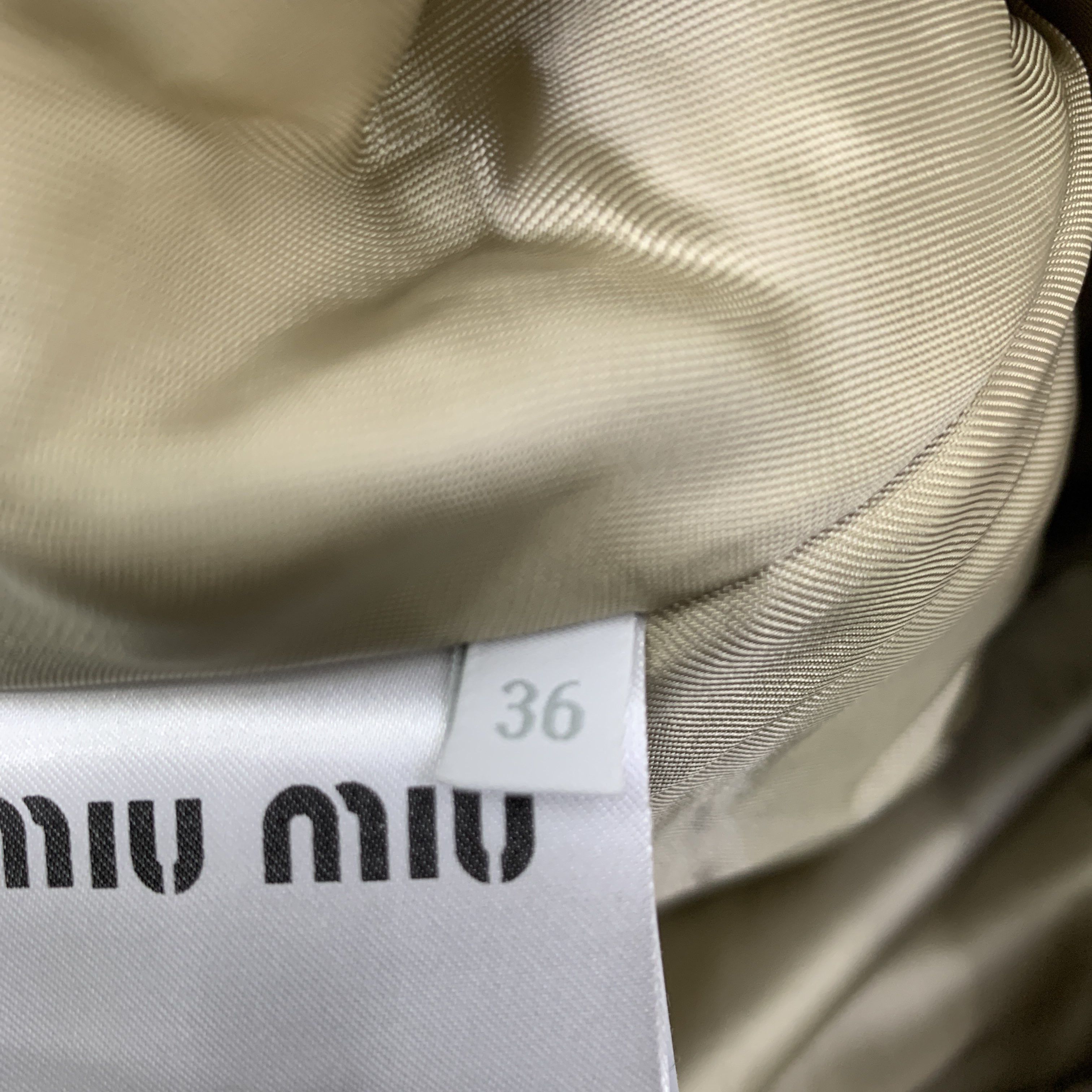 Miu Miu Miu Miu Logo Embroidered Gabardine Blouson Jacket Size 36 Size XS / US 0-2 / IT 36-38 - 2 Thumbnail