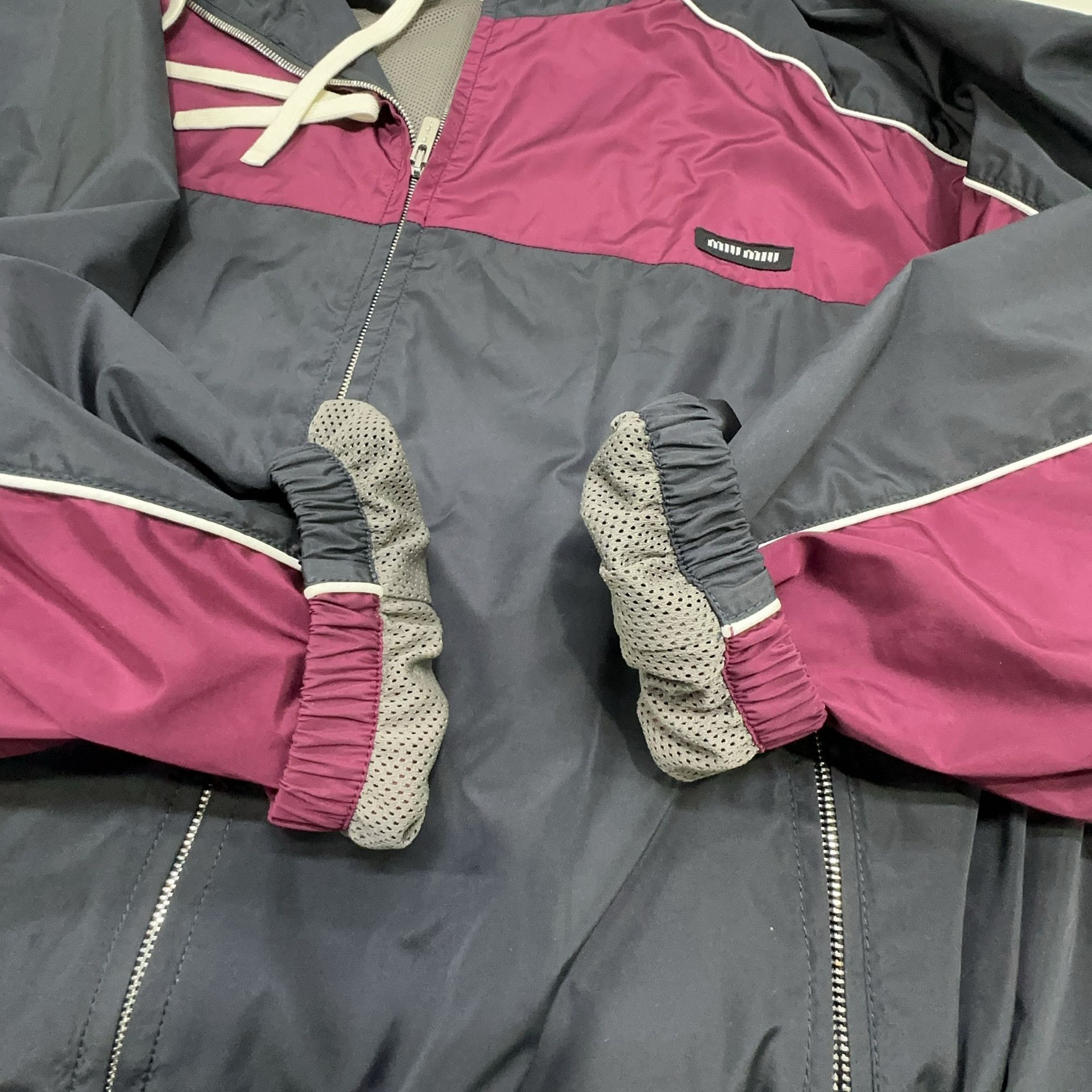 Miu Miu Miu Miu Colorblock Hooded Windbreaker Size 44 Size M / US 6-8 / IT 42-44 - 7 Thumbnail