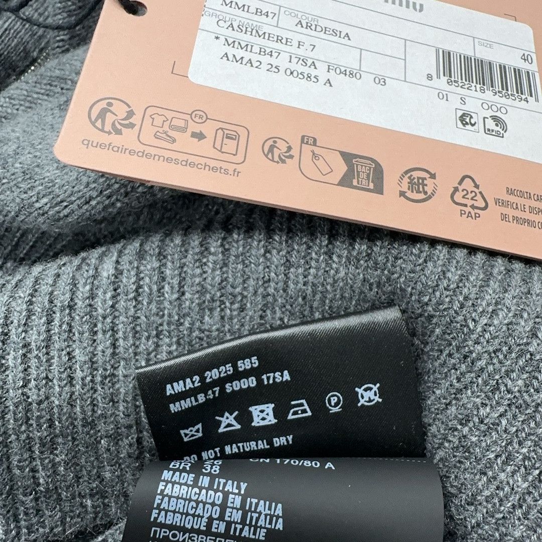 Miu Miu Miu Miu Cashmere Half-Zip Sweater Size 40 Size S / US 4 / IT 40 - 5 Thumbnail
