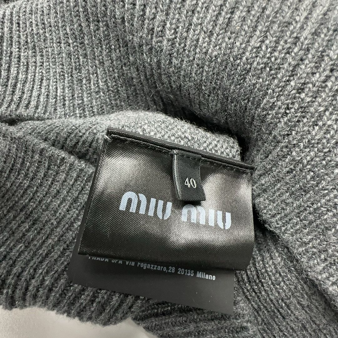 Miu Miu Miu Miu Cashmere Half-Zip Sweater Size 40 Size S / US 4 / IT 40 - 3 Thumbnail