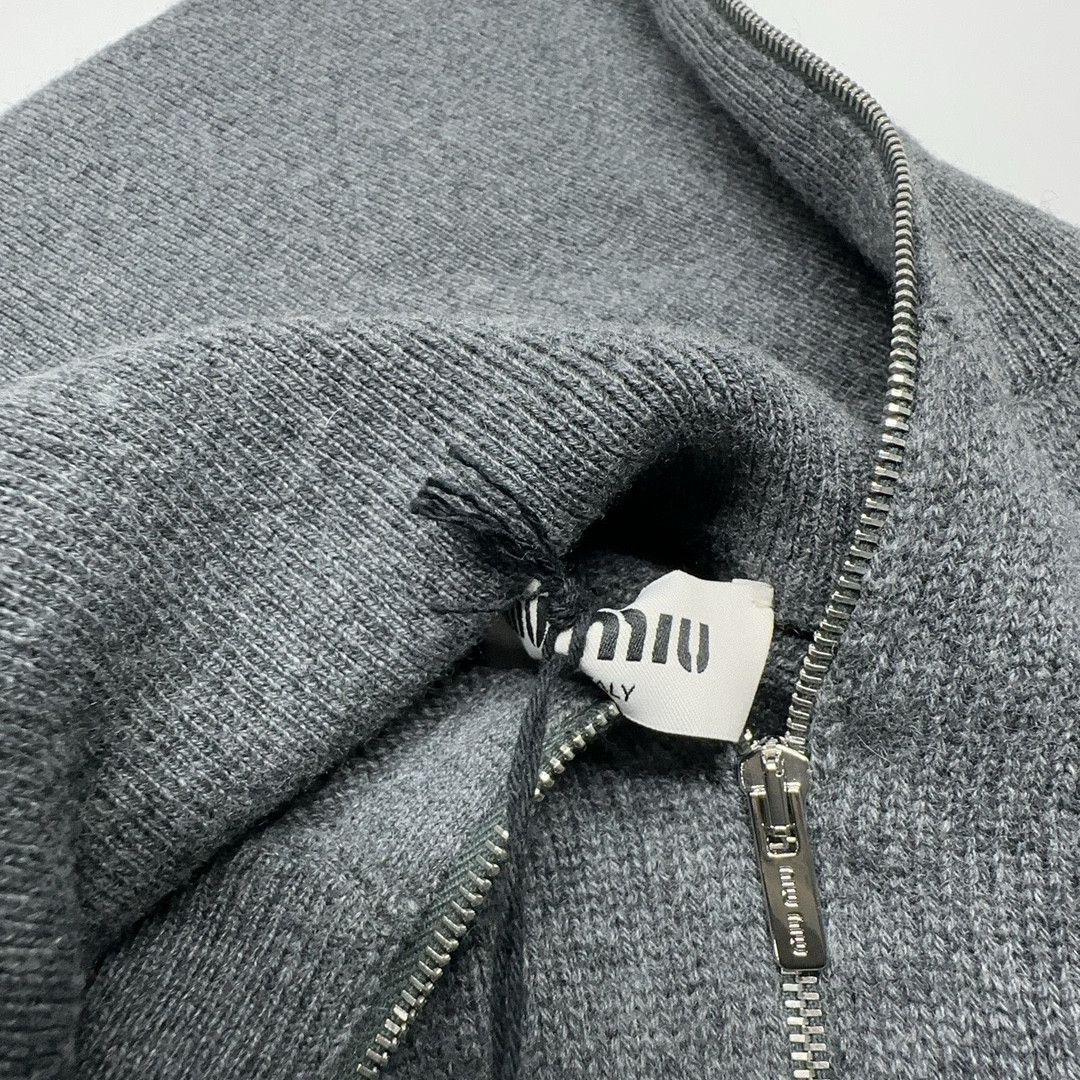 Miu Miu Miu Miu Cashmere Half-Zip Sweater Size 40 Size S / US 4 / IT 40 - 6 Thumbnail