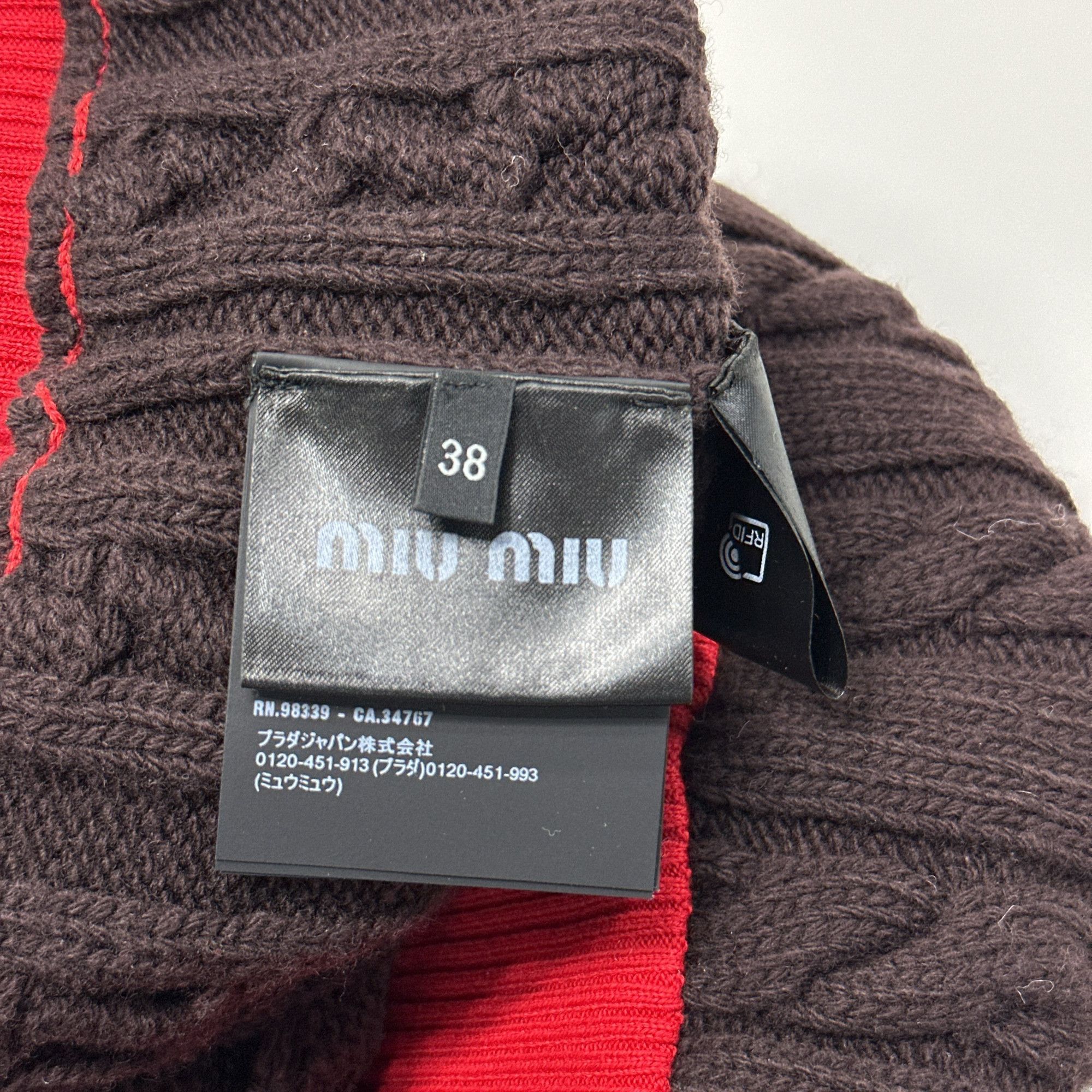 Miu Miu Miu Miu Cable Knit Sweater Size 38 Size XS / US 0-2 / IT 36-38 - 4 Thumbnail
