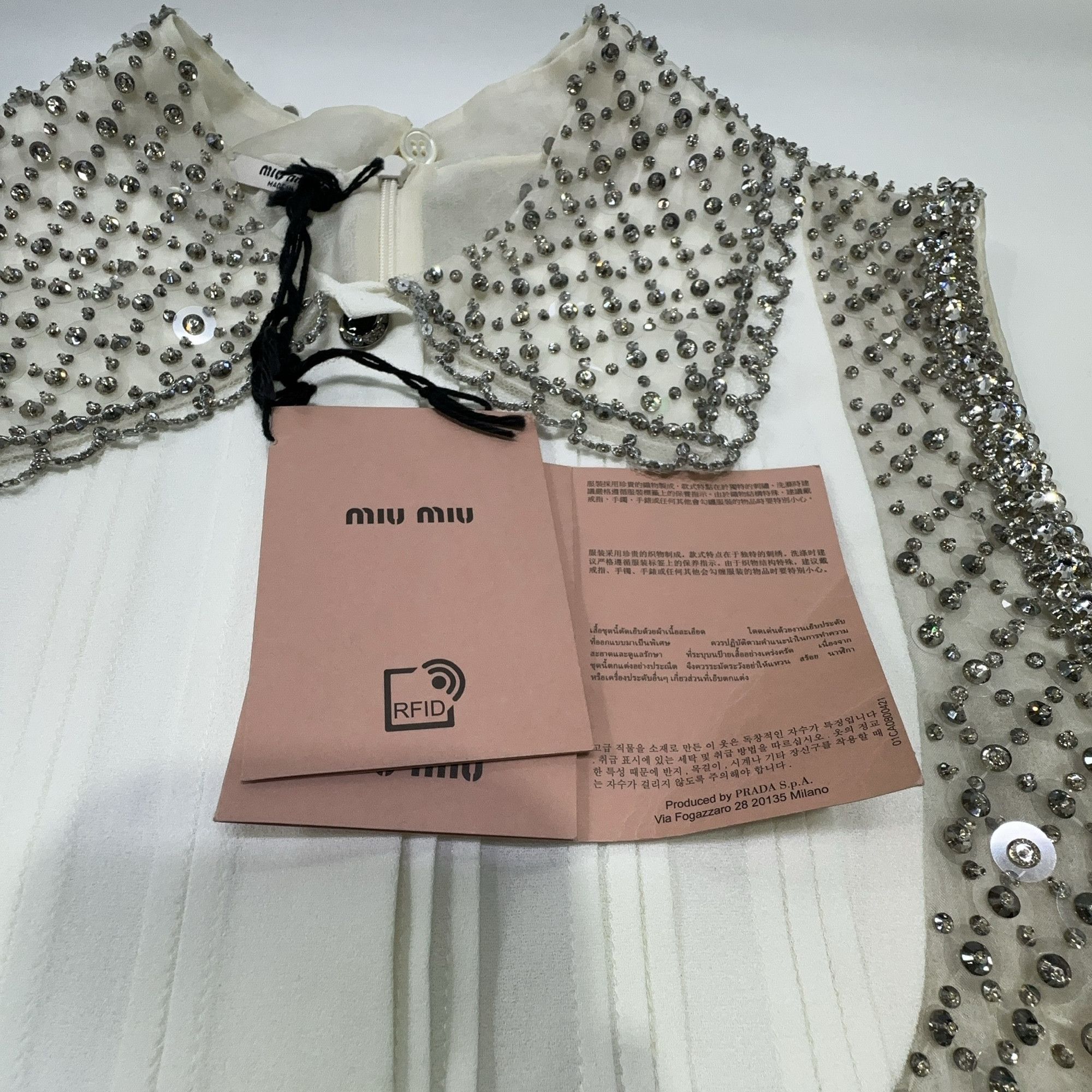 Miu Miu Miu Miu Embellished Collar Mini Dress Size 36 Size XS / US 0-2 / IT 36-38 - 3 Thumbnail