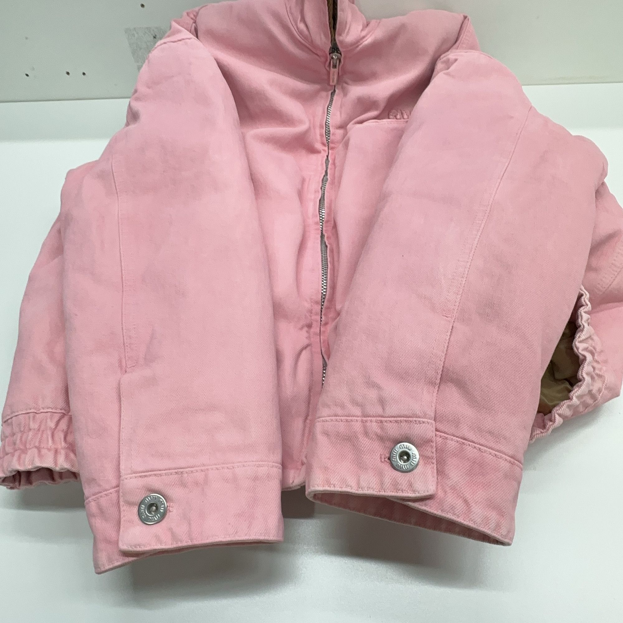 Miu Miu Miu Miu Pink Corduroy Collar Denim Jacket Size 36 Size XS / US 0-2 / IT 36-38 - 10 Thumbnail