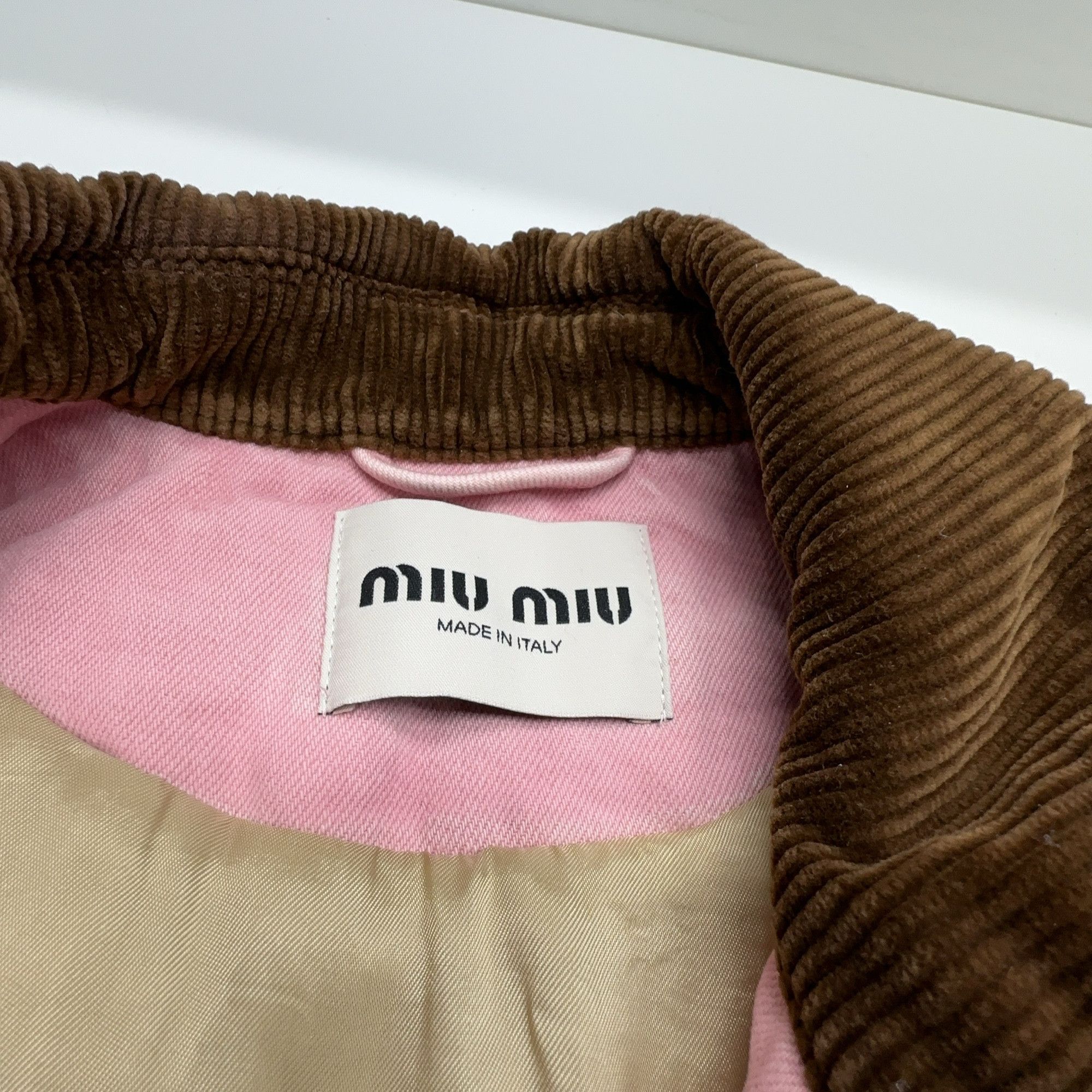 Miu Miu Miu Miu Pink Corduroy Collar Denim Jacket Size 36 Size XS / US 0-2 / IT 36-38 - 5 Thumbnail