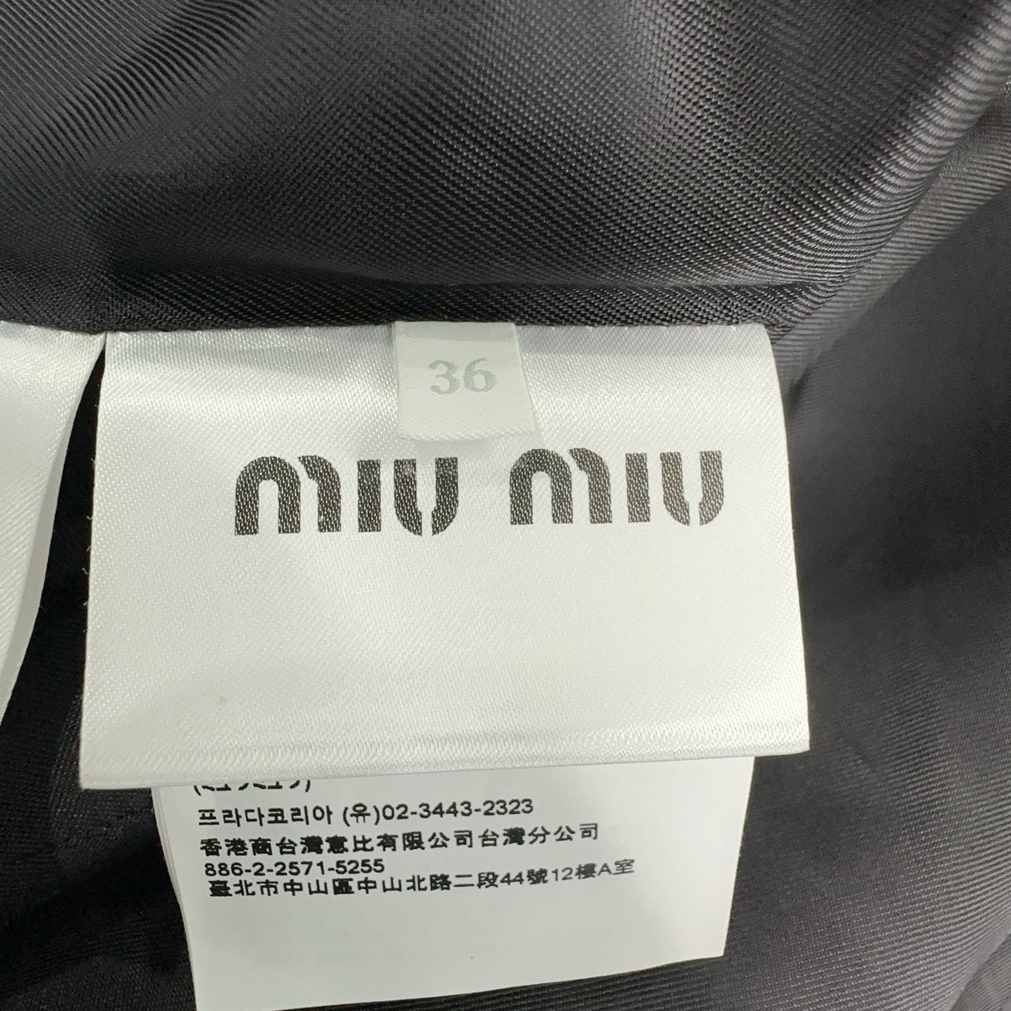 Miu Miu Miu Miu Logo Patch Blazer Size 36 Size XS / US 0-2 / IT 36-38 - 7 Thumbnail