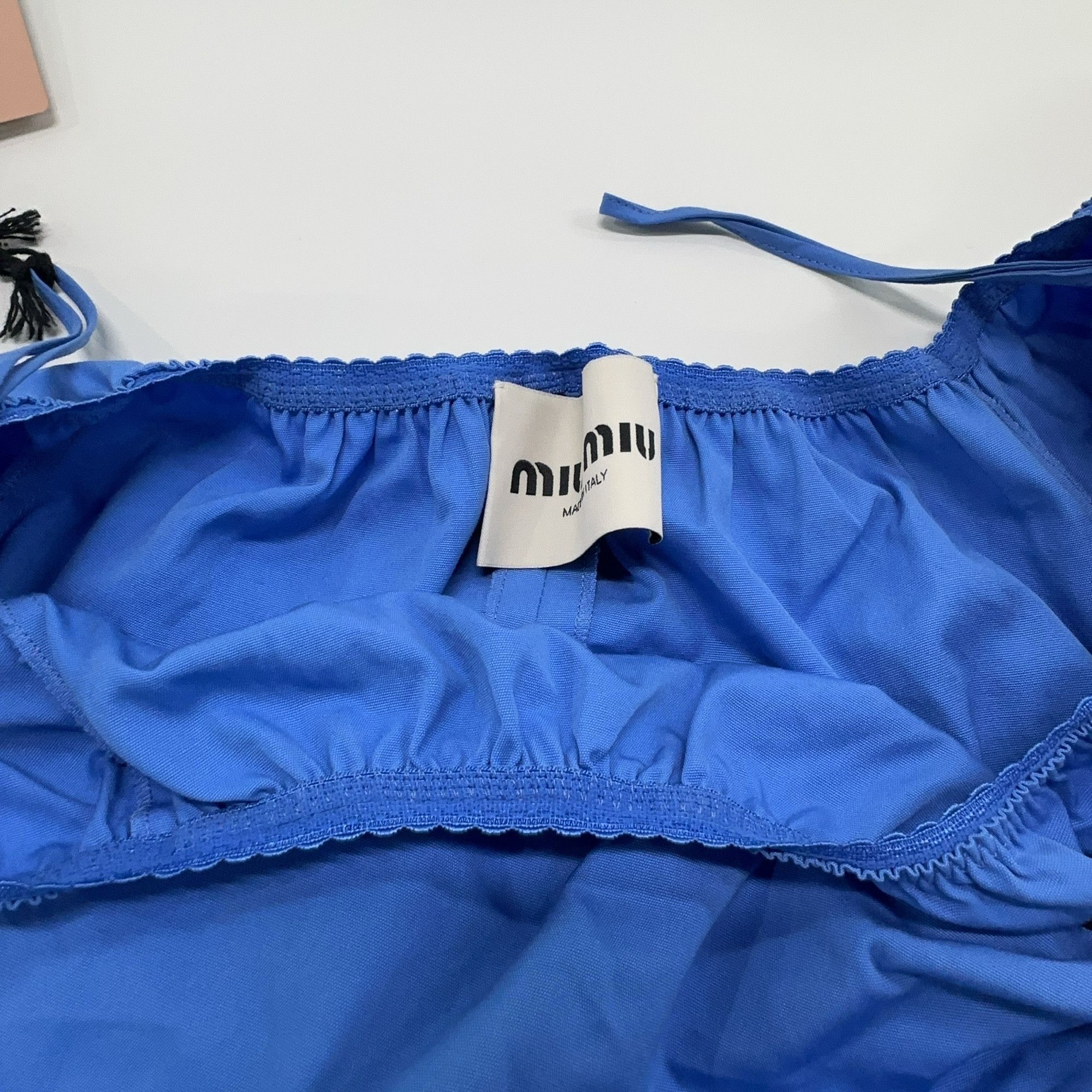 Miu Miu Miu Miu Blue Mini Dress Size 36 Size XS / US 0-2 / IT 36-38 - 8 Thumbnail