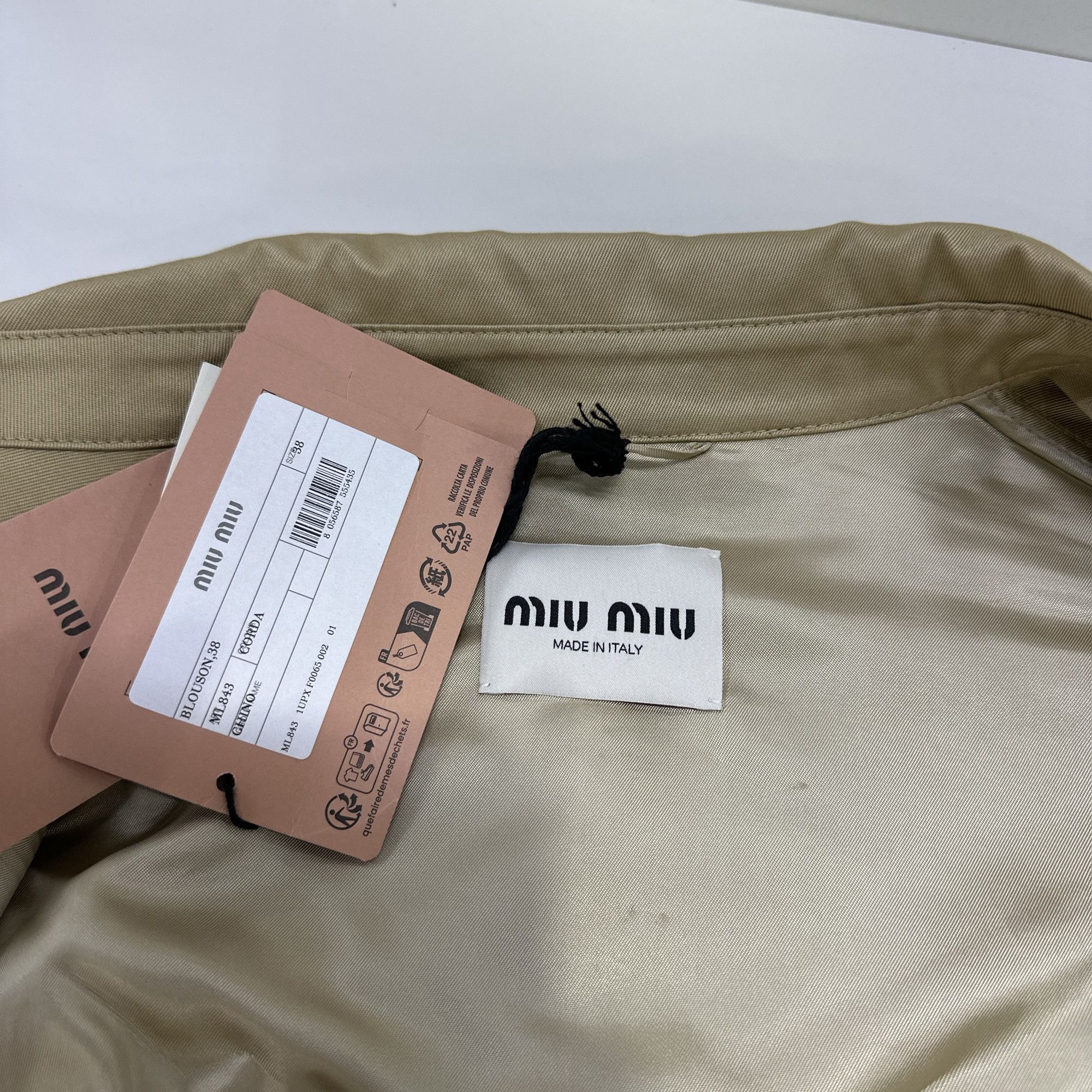 Miu Miu Miu Miu Embroidered Logo Zip-Up Jacket Size 38 Size XS / US 0-2 / IT 36-38 - 5 Thumbnail