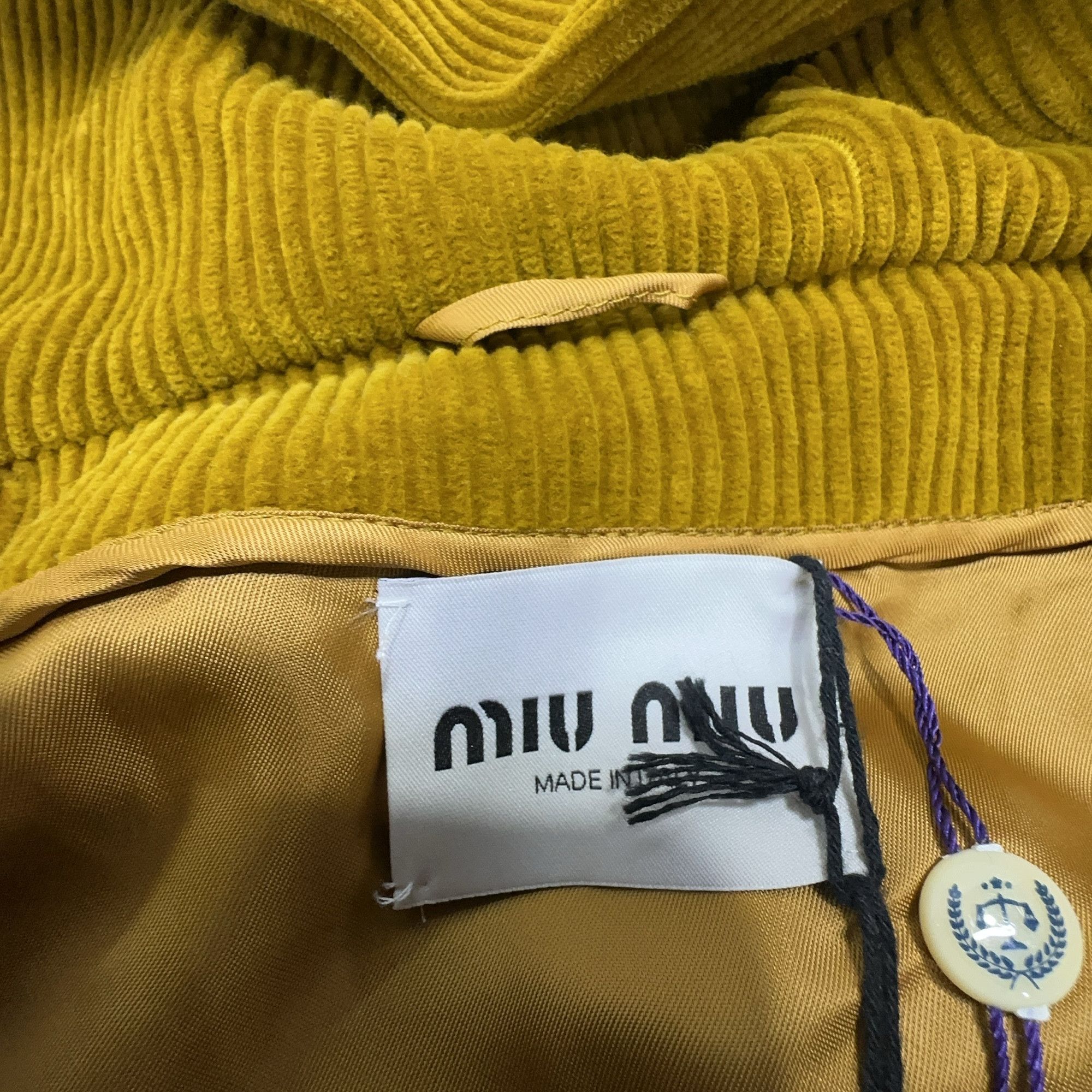 Miu Miu Miu Miu Corduroy Zip Hoodie Size 36 Size XS / US 0-2 / IT 36-38 - 3 Thumbnail