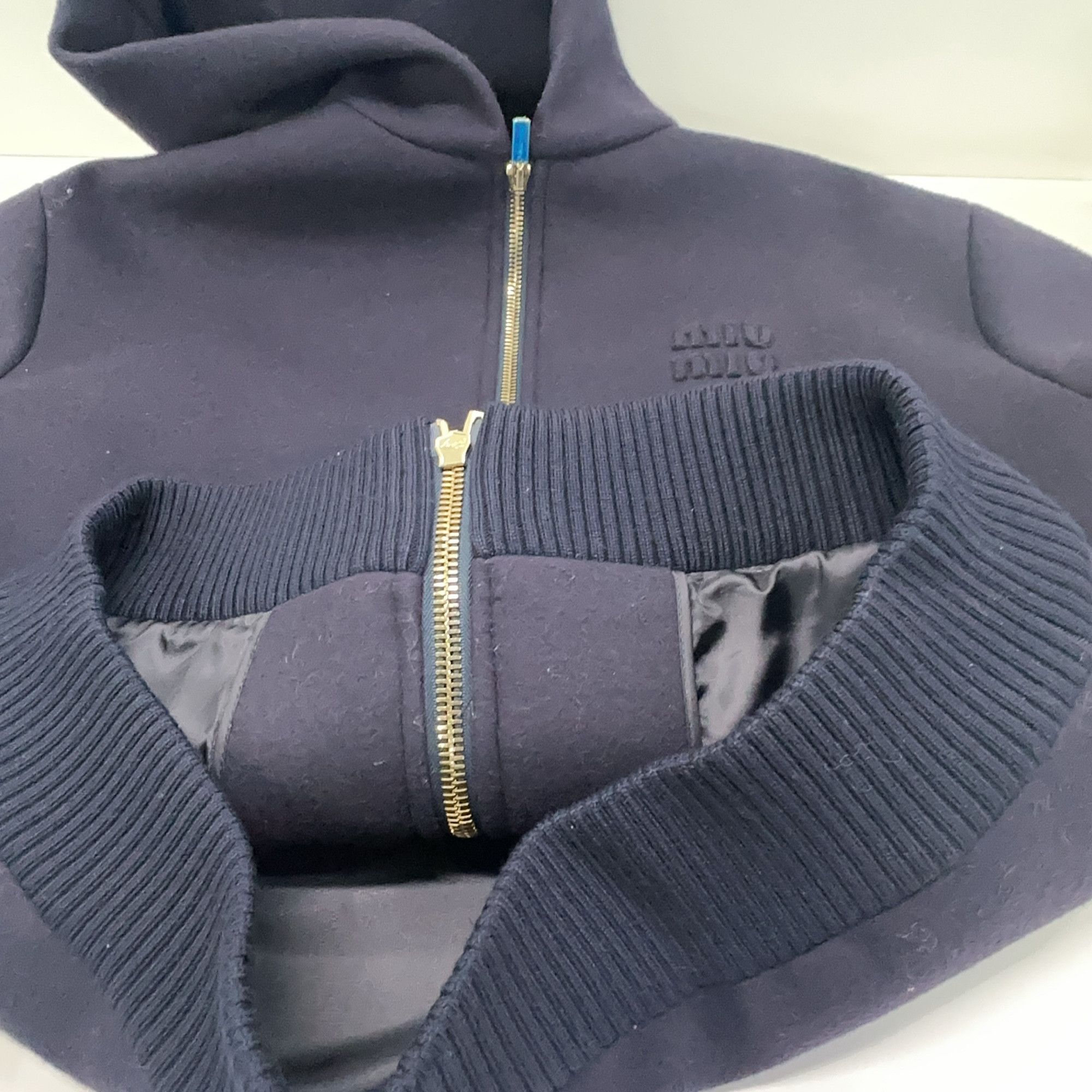 Miu Miu Miu Miu Wool Hooded Jacket Size 36 Size XS / US 0-2 / IT 36-38 - 8 Thumbnail