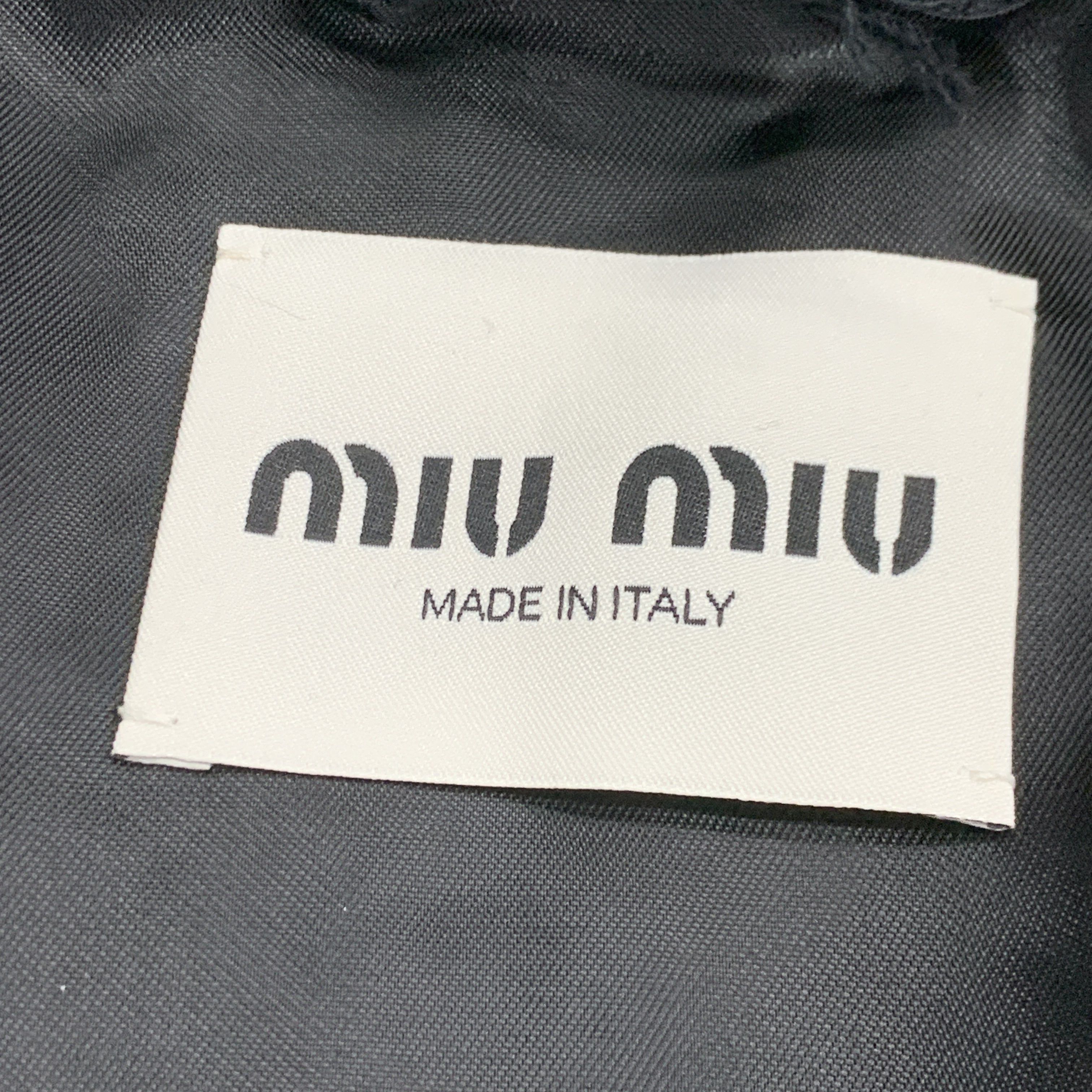 Miu Miu Miu Miu Wool Zip Jacket Size IT 40 Size S / US 4 / IT 40 - 3 Thumbnail
