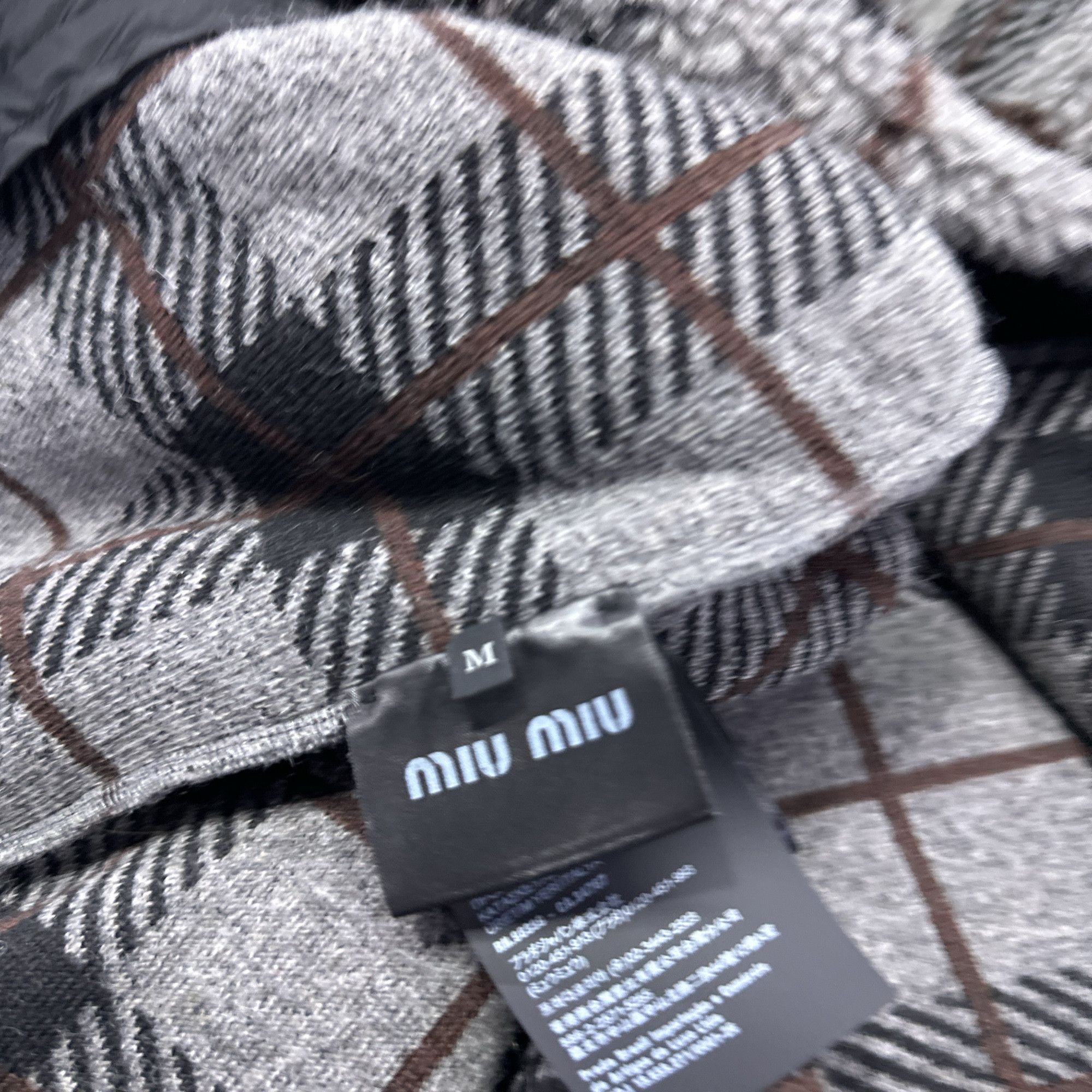Miu Miu Miu Miu Teddy Check Jacket Size M Size M / US 6-8 / IT 42-44 - 6 Thumbnail