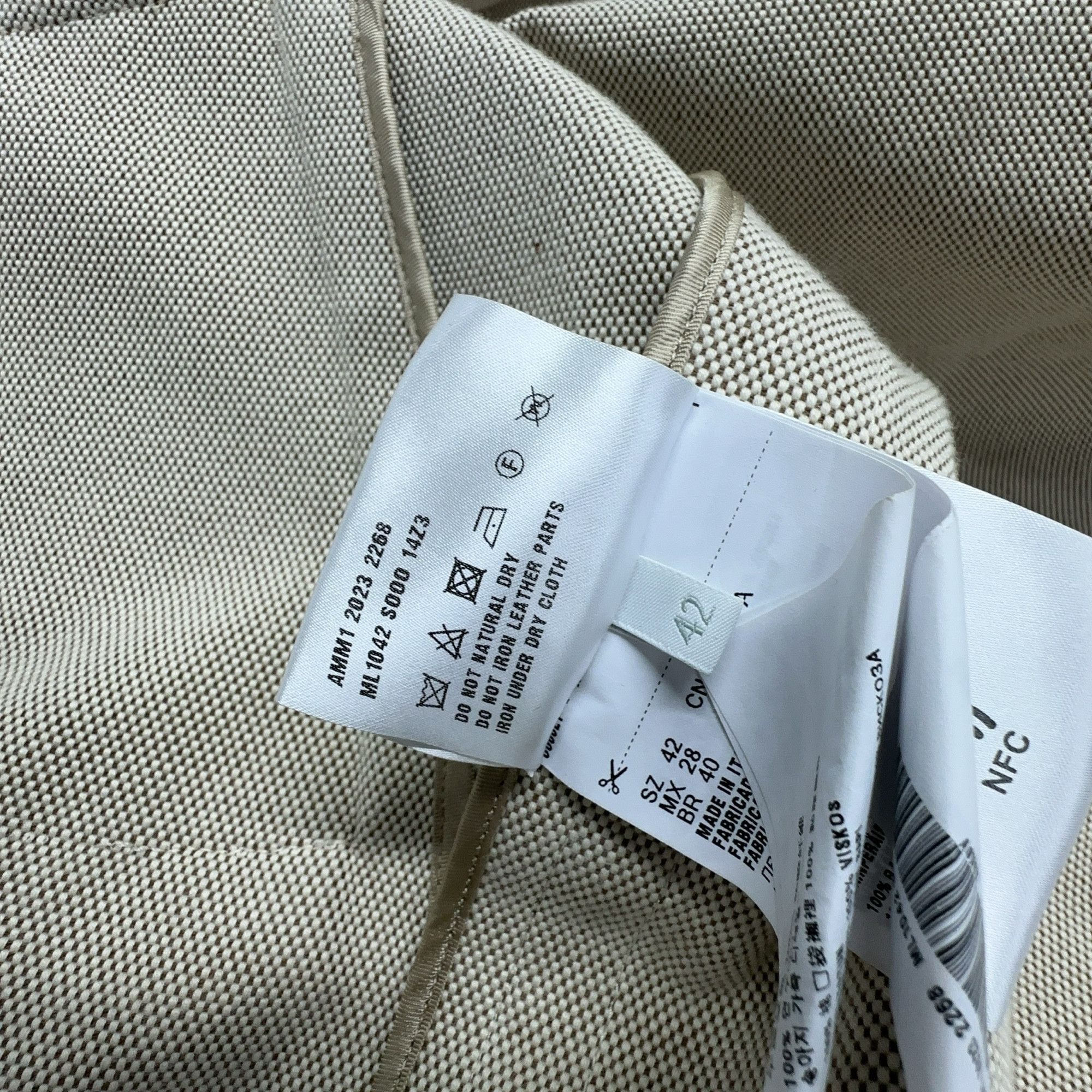 Miu Miu Miu Miu Embroidered Zip Jacket Beige Size 42 Size M / US 6-8 / IT 42-44 - 3 Thumbnail