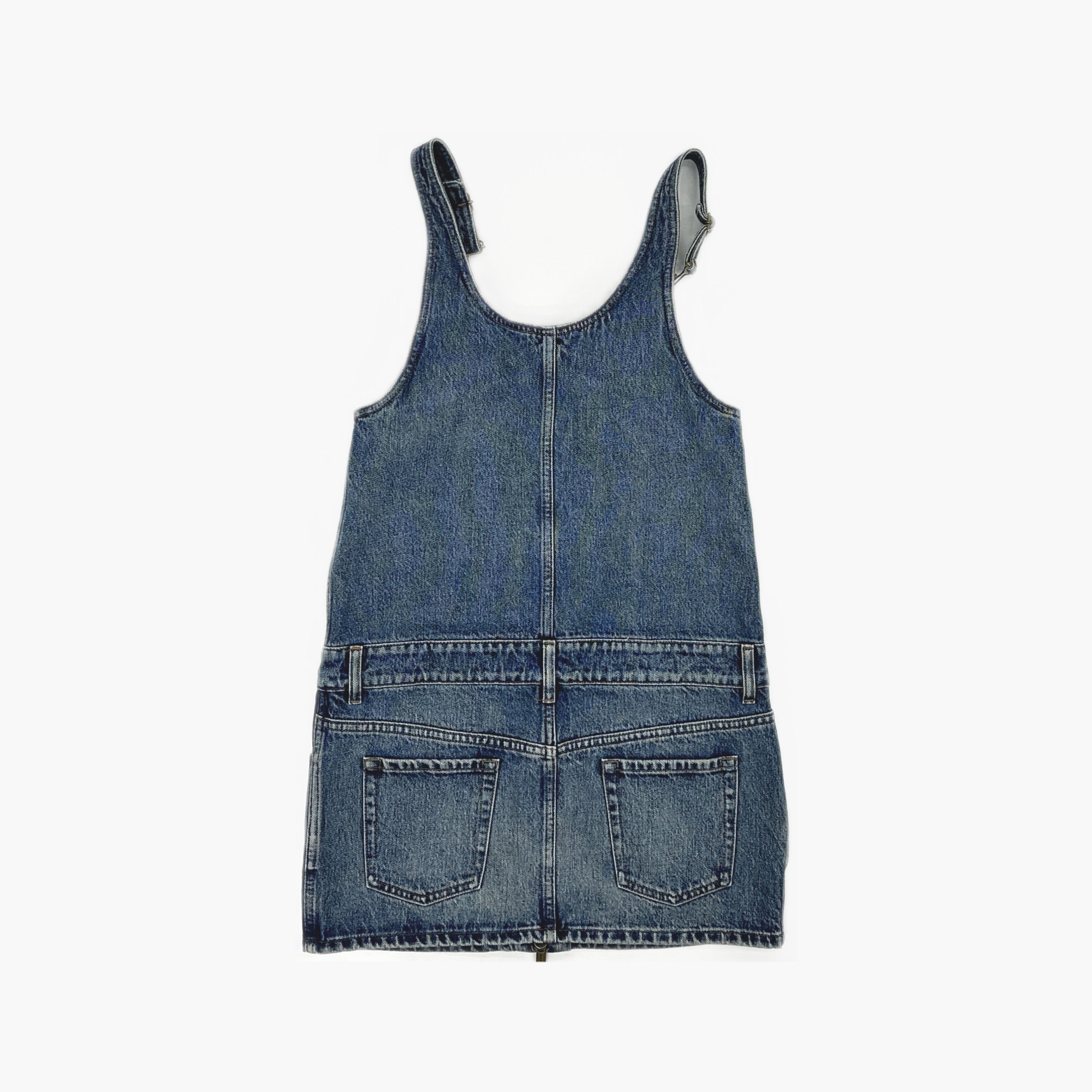 Miu Miu Miu Miu Denim Zip-Up Sleeveless Mini Dress Size 38 Size XS / US 0-2 / IT 36-38 - 2 Thumbnail