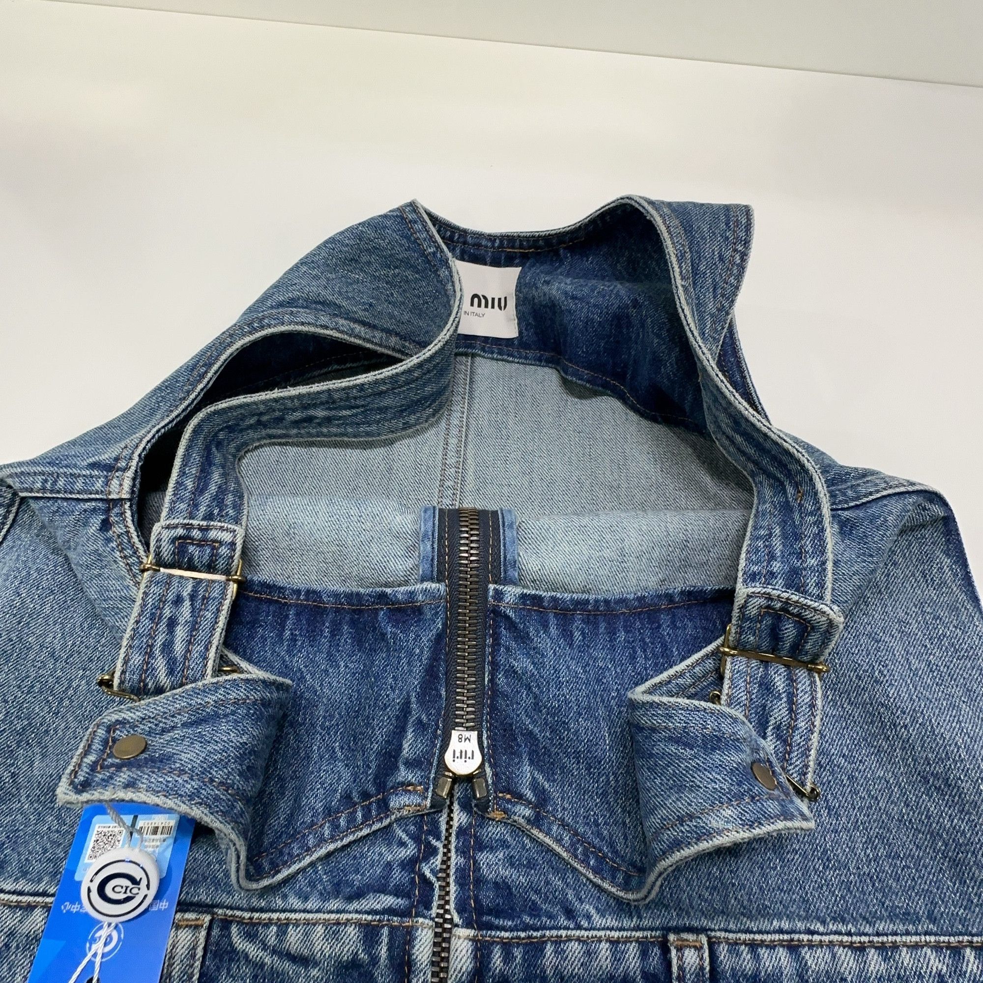 Miu Miu Miu Miu Denim Zip-Up Sleeveless Mini Dress Size 38 Size XS / US 0-2 / IT 36-38 - 6 Thumbnail