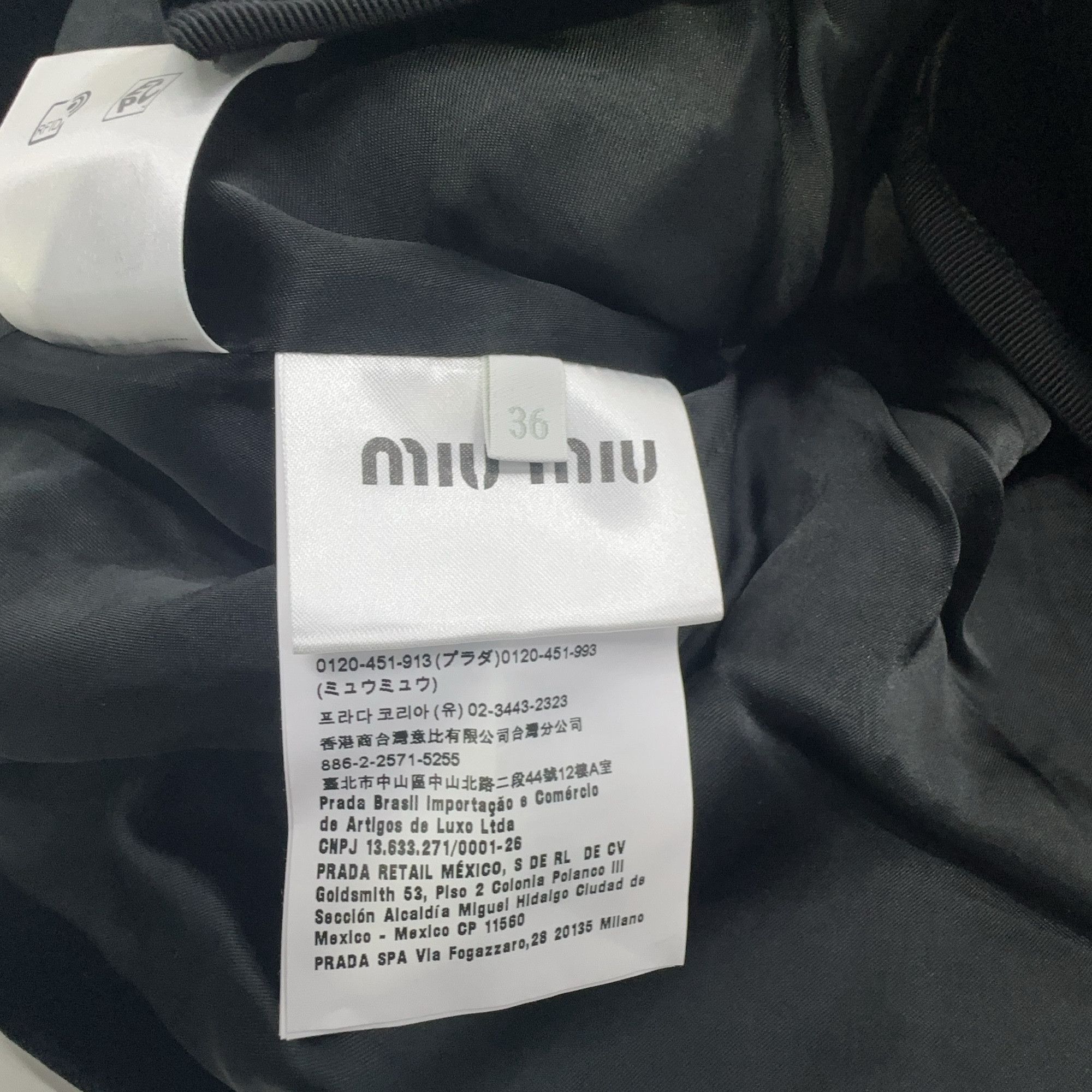 Miu Miu Miu Miu Velvet Contrast Collar Jacket Size 36 Size XS / US 0-2 / IT 36-38 - 4 Thumbnail