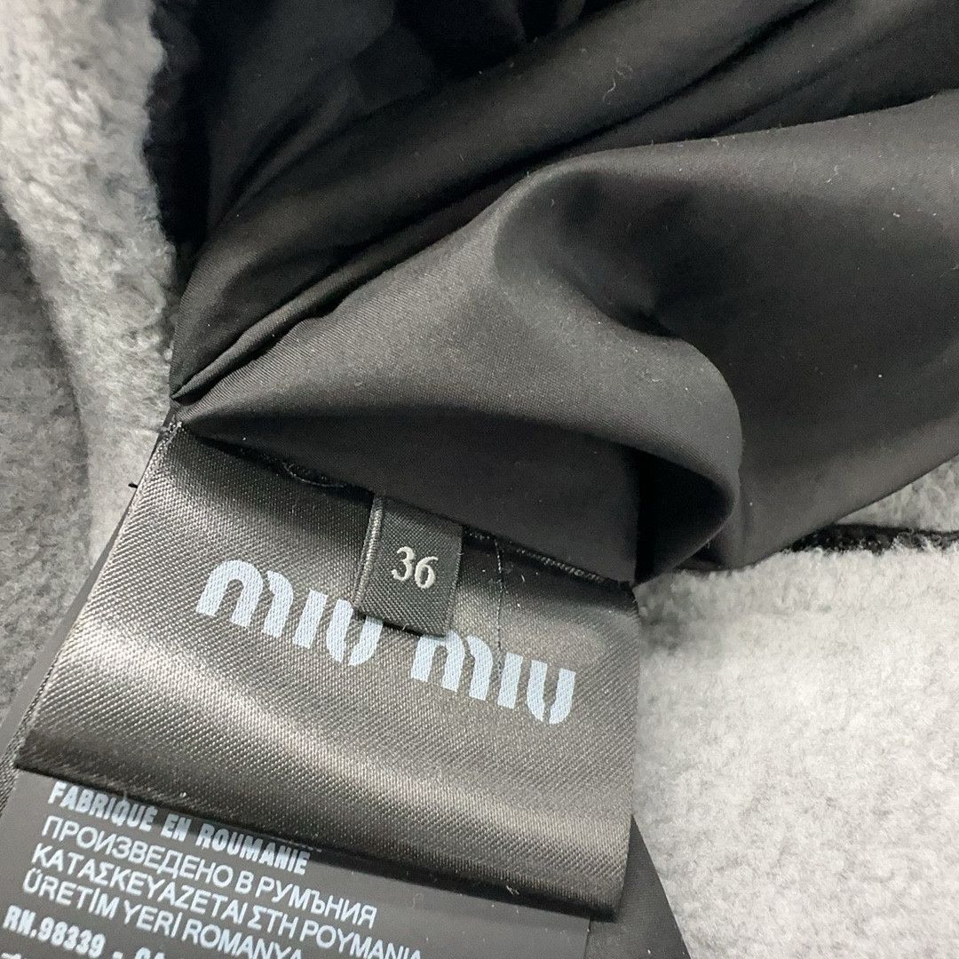 Miu Miu Miu Miu Grey Fleece Down Jacket Size 36 Size XS / US 0-2 / IT 36-38 - 4 Thumbnail